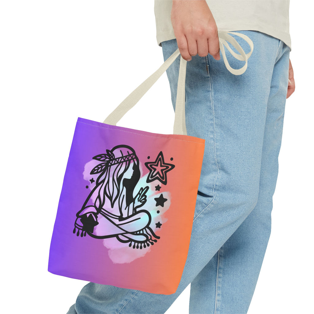 🌙✨ 60s - 70s Moon Child Tote Bag 🌼🌈