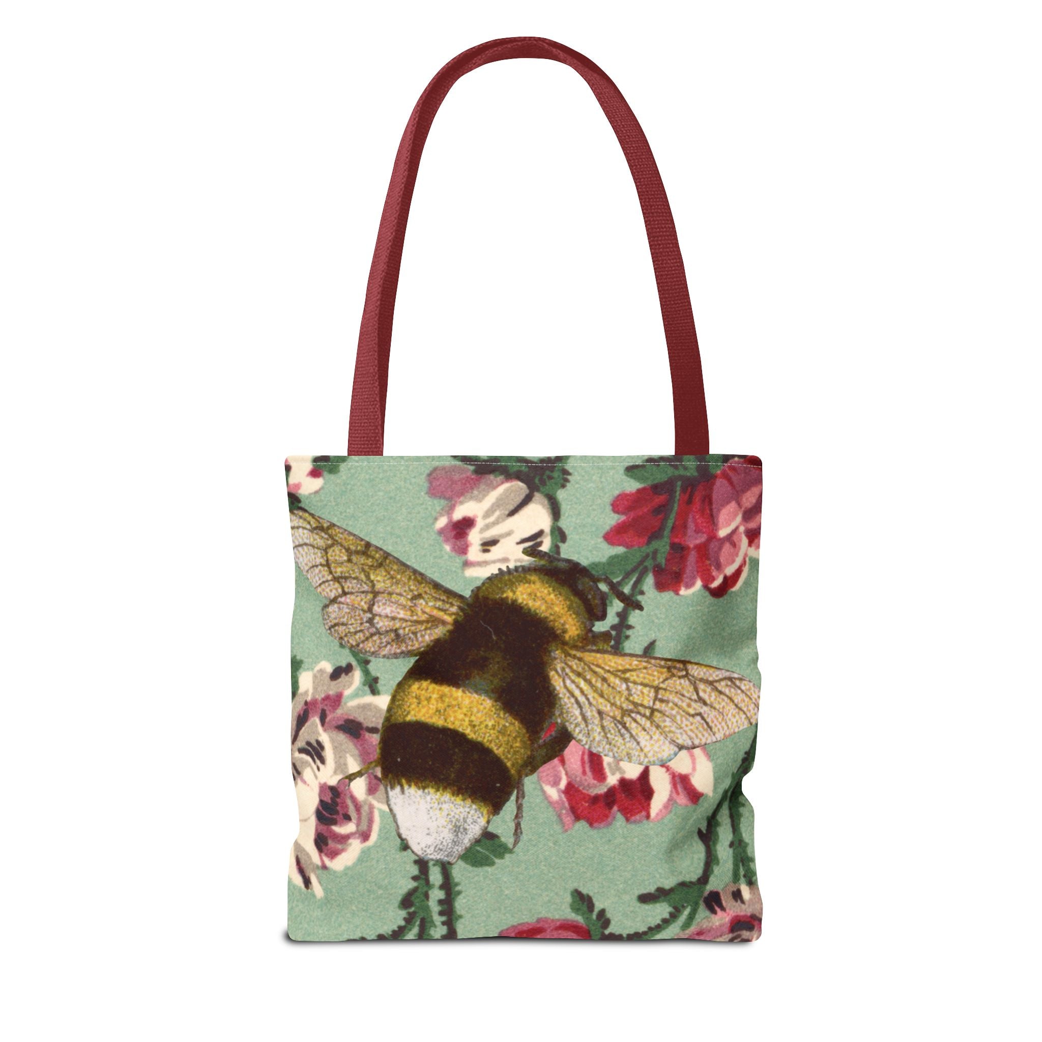 🐝🌼 60s Bumble Bee Floral Tote Bag 🌸✨