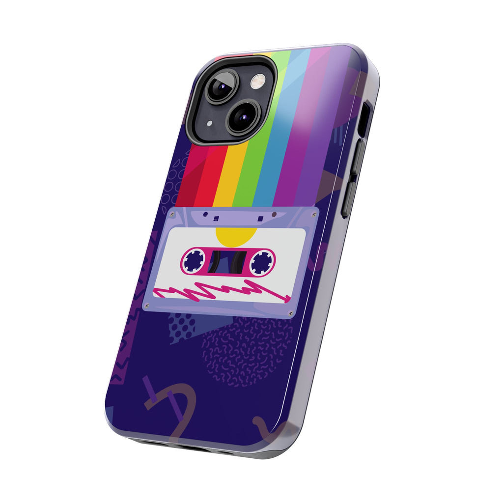 80s–90s Cassette Rainbow Phone Case 📼🌈📱
