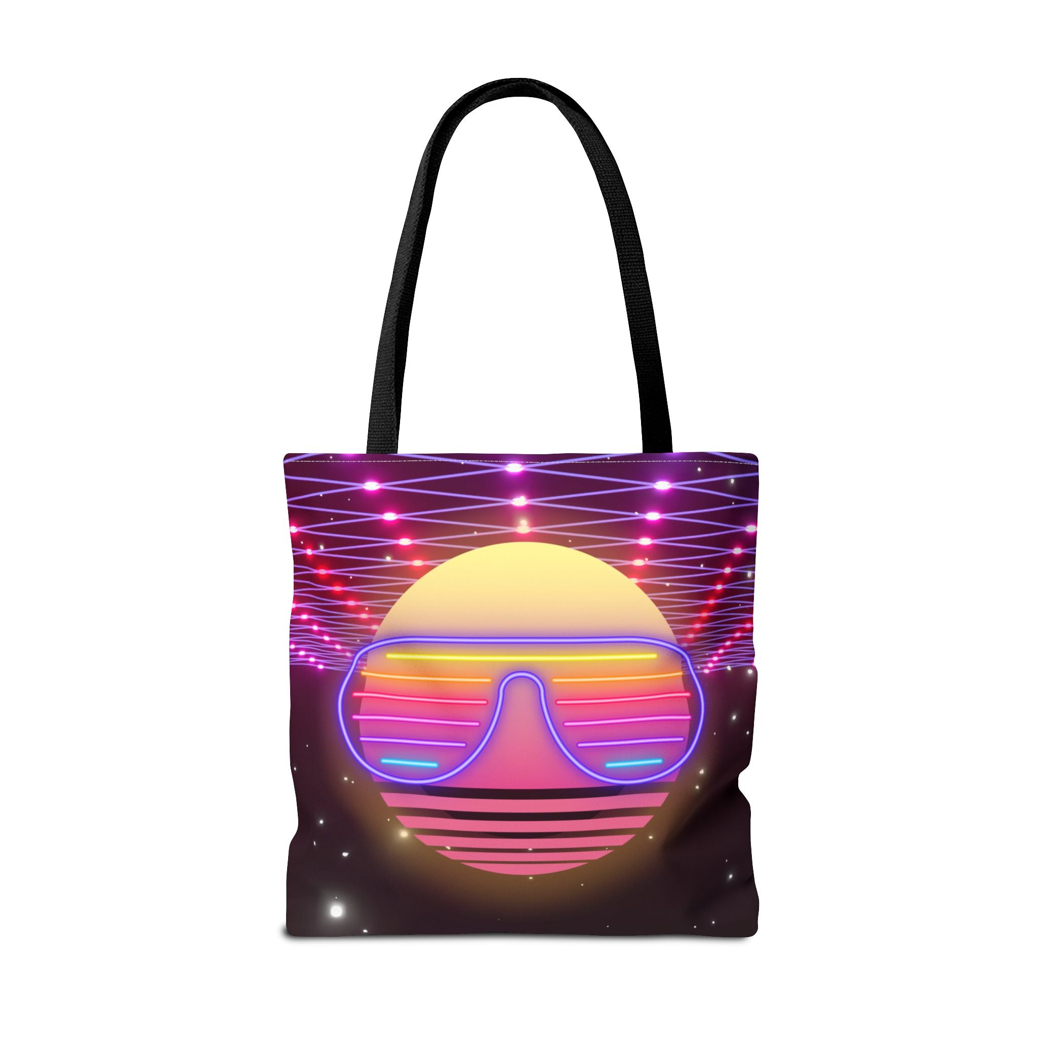 🌟💜 I Heart the 80s Neon Glow Tote Bag 🎶👜