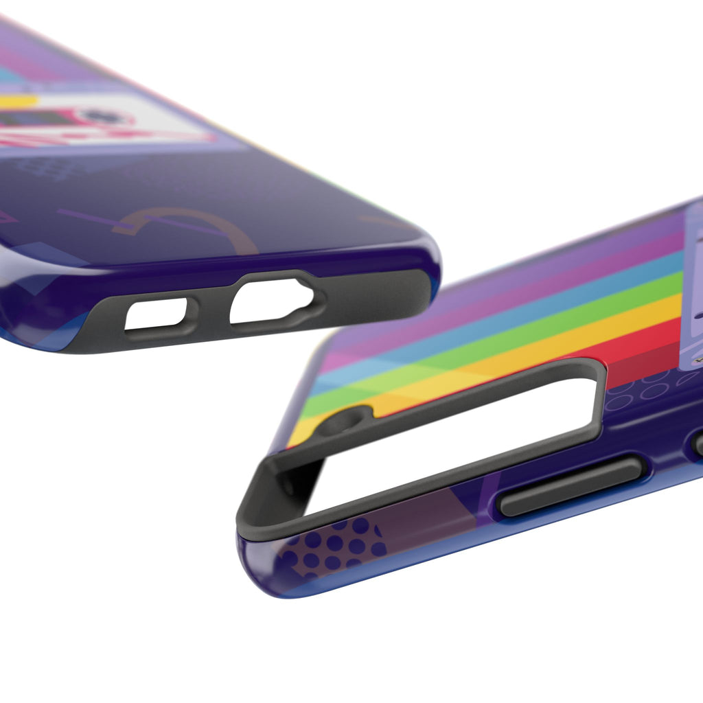 80s–90s Cassette Rainbow Phone Case 📼🌈📱