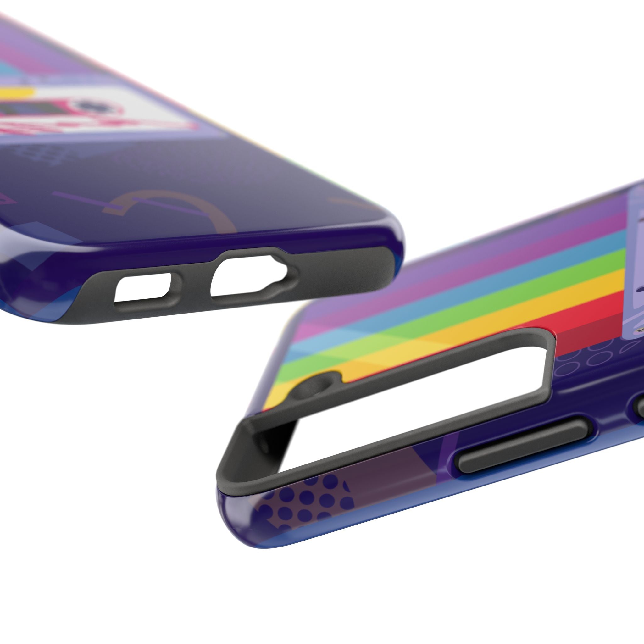 80s–90s Cassette Rainbow Phone Case 📼🌈📱