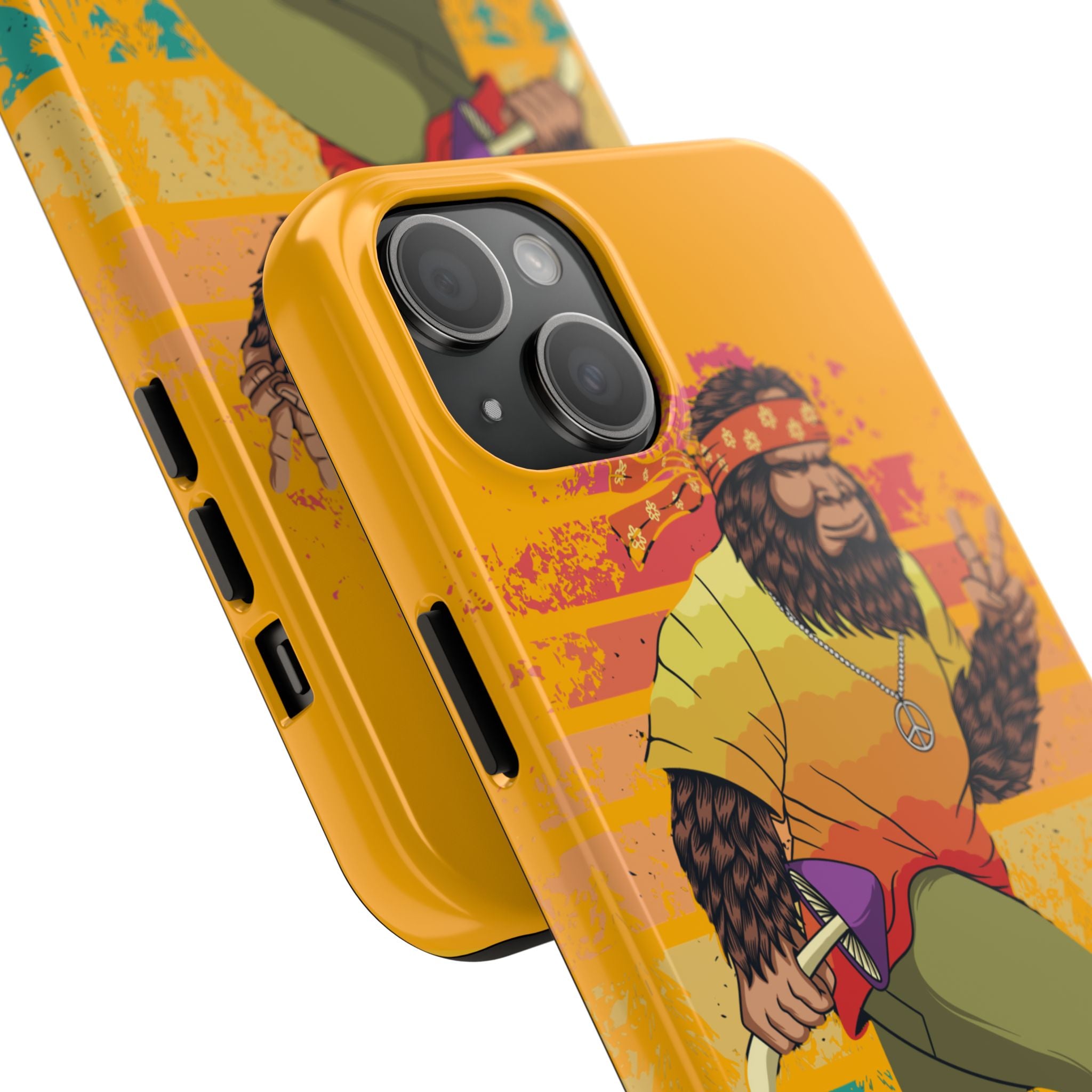 70s Bigfoot Mushroom Hunting Peace Phone Case 🍄✌️