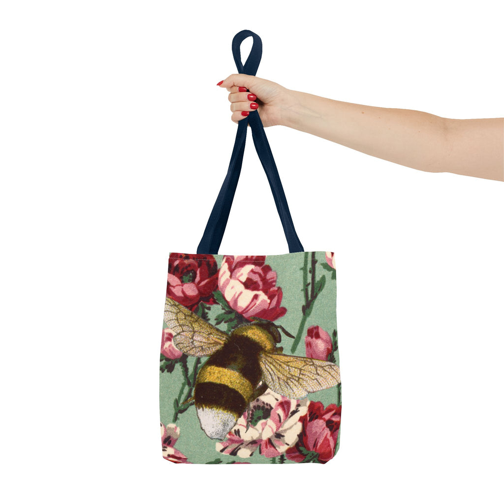 🐝🌼 60s Bumble Bee Floral Tote Bag 🌸✨