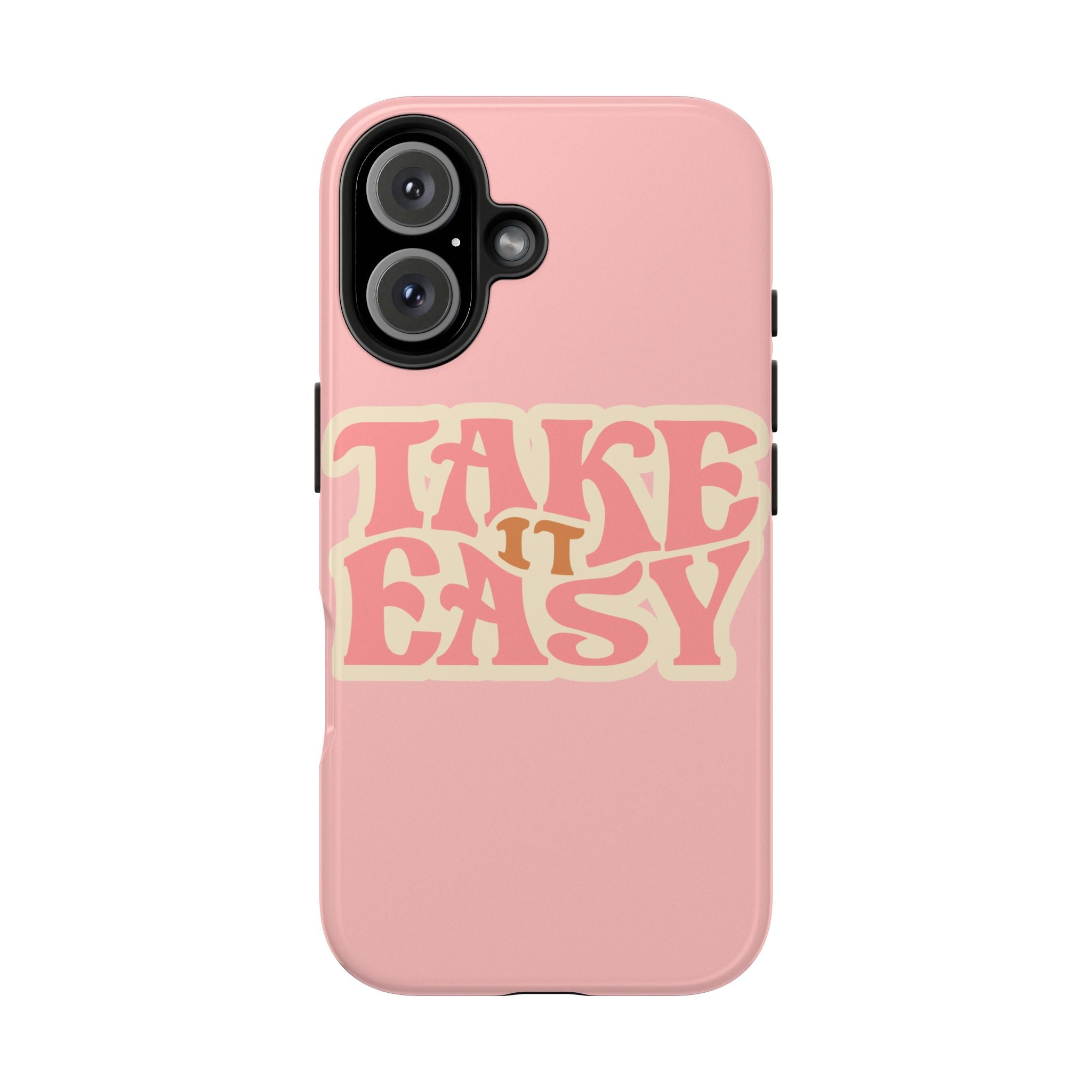60s Pink Take It Easy Phone Case 🌸✌️📱