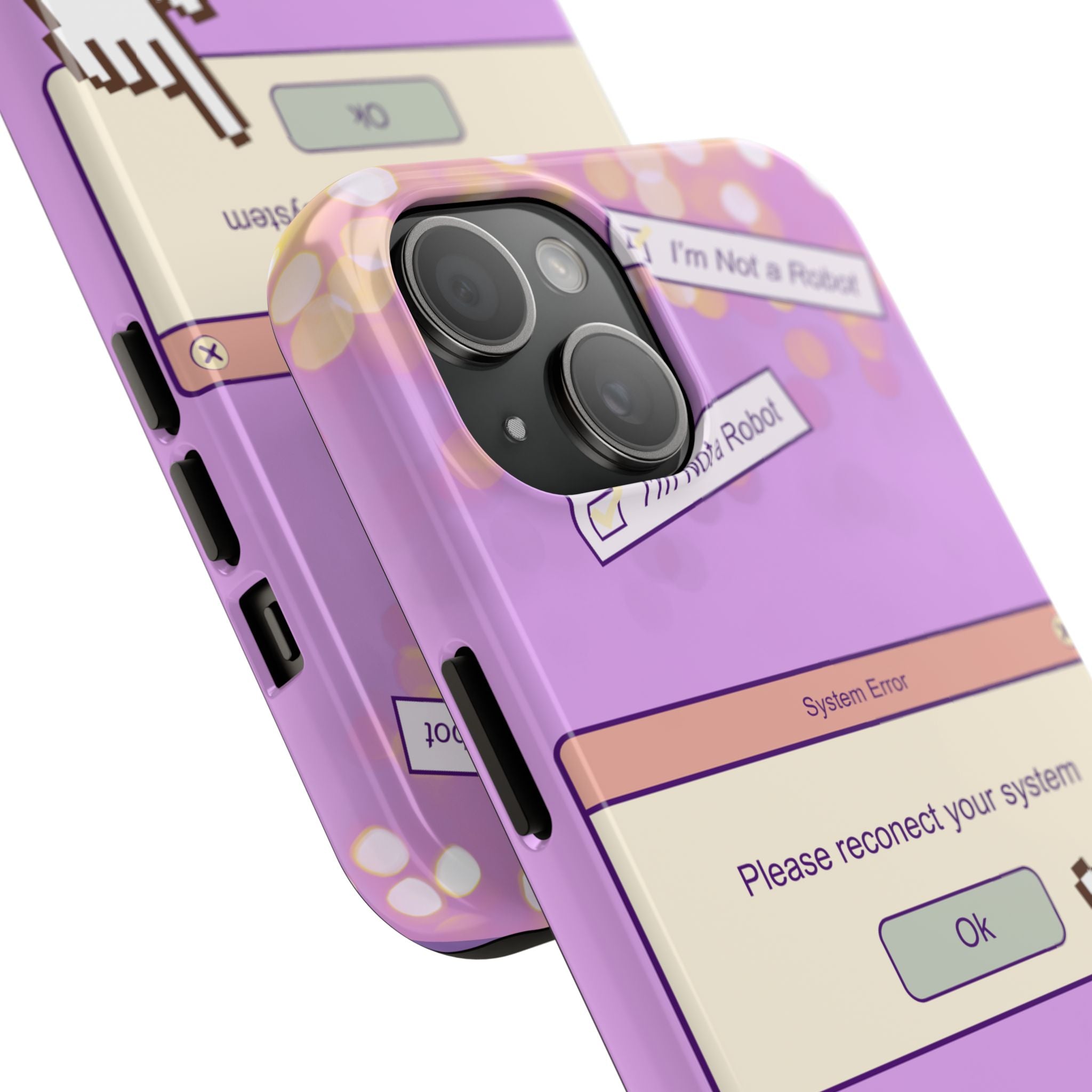 Y2K I’m Not a Robot System Error Phone Case 🤖💻📱