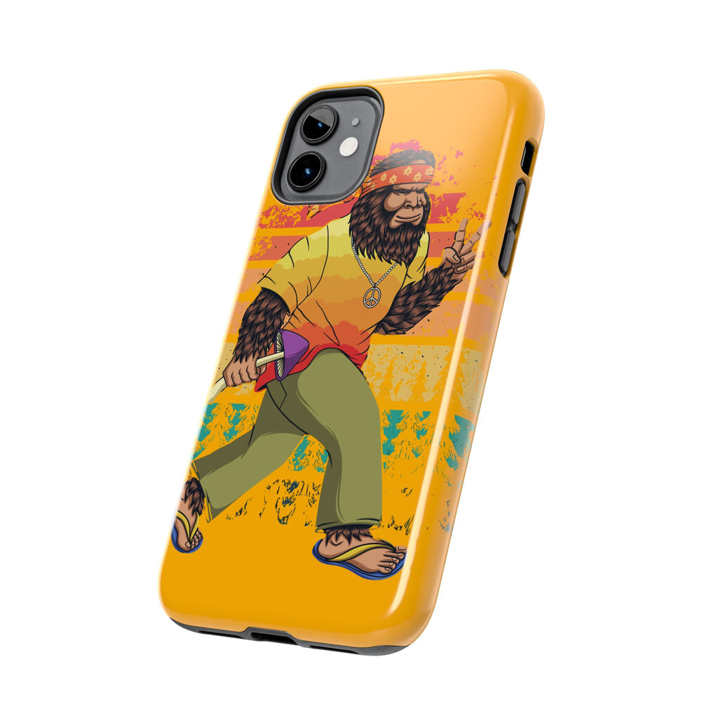 70s Bigfoot Mushroom Hunting Peace Phone Case 🍄✌️