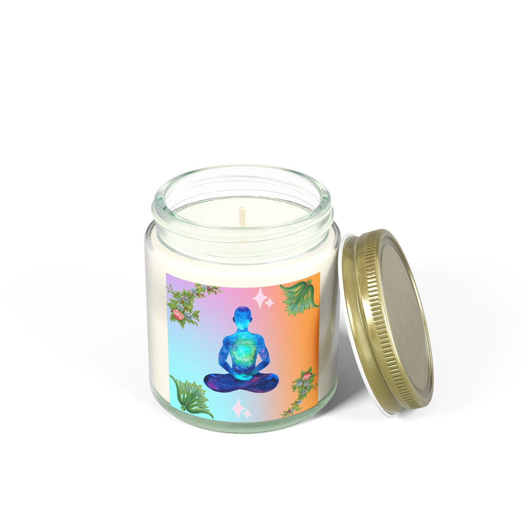 🌸 Peace Meditation Floral Candle 🕊️