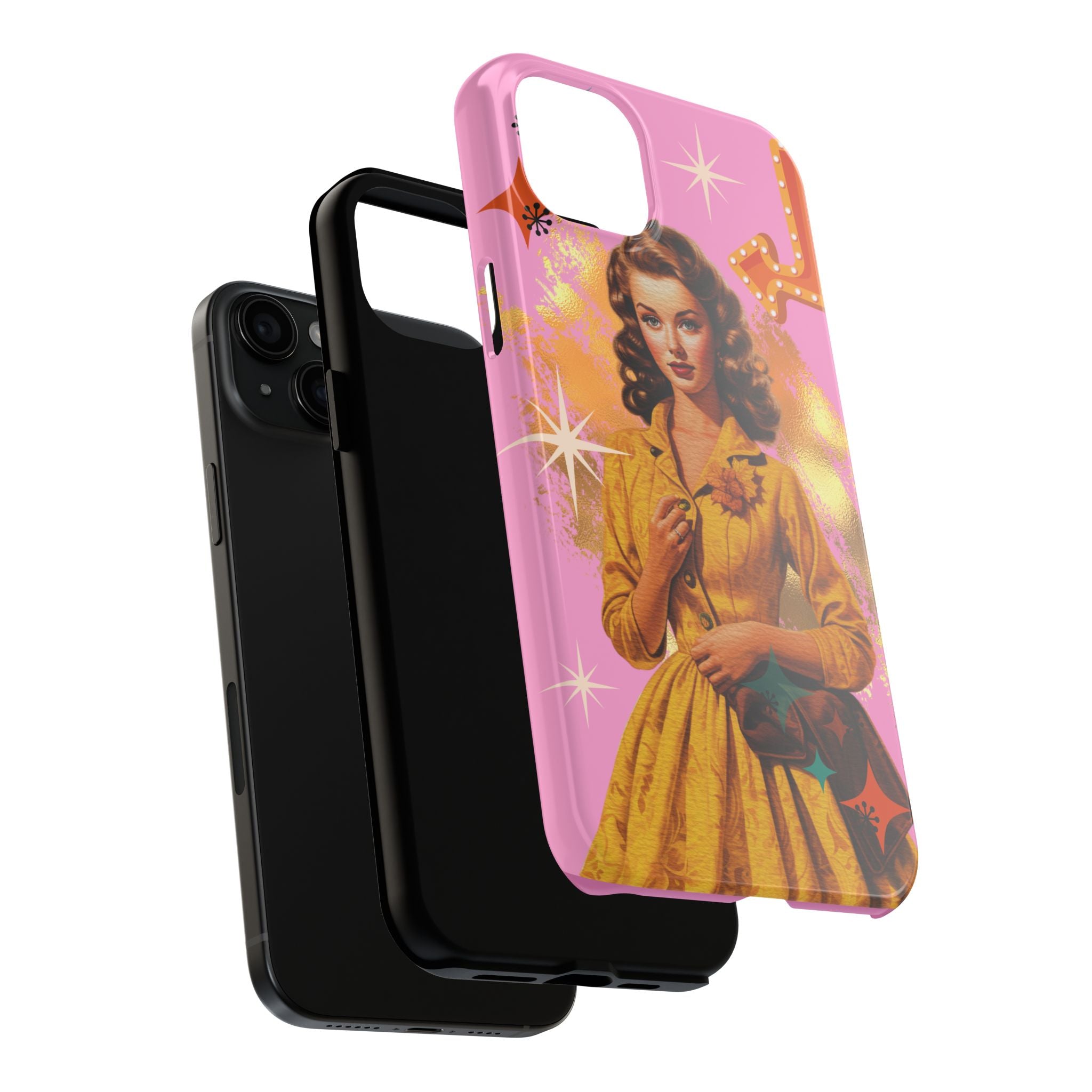 50s Pink Glam Retro Phone Case 💖📱