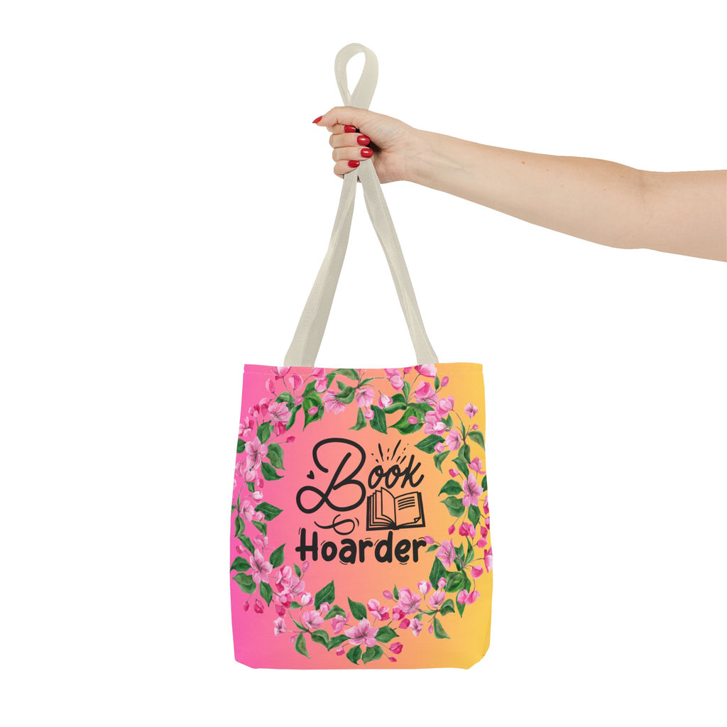 💖 60s–90s Book Hoarder Retro Tote Bag – Bright Pink & Yellow