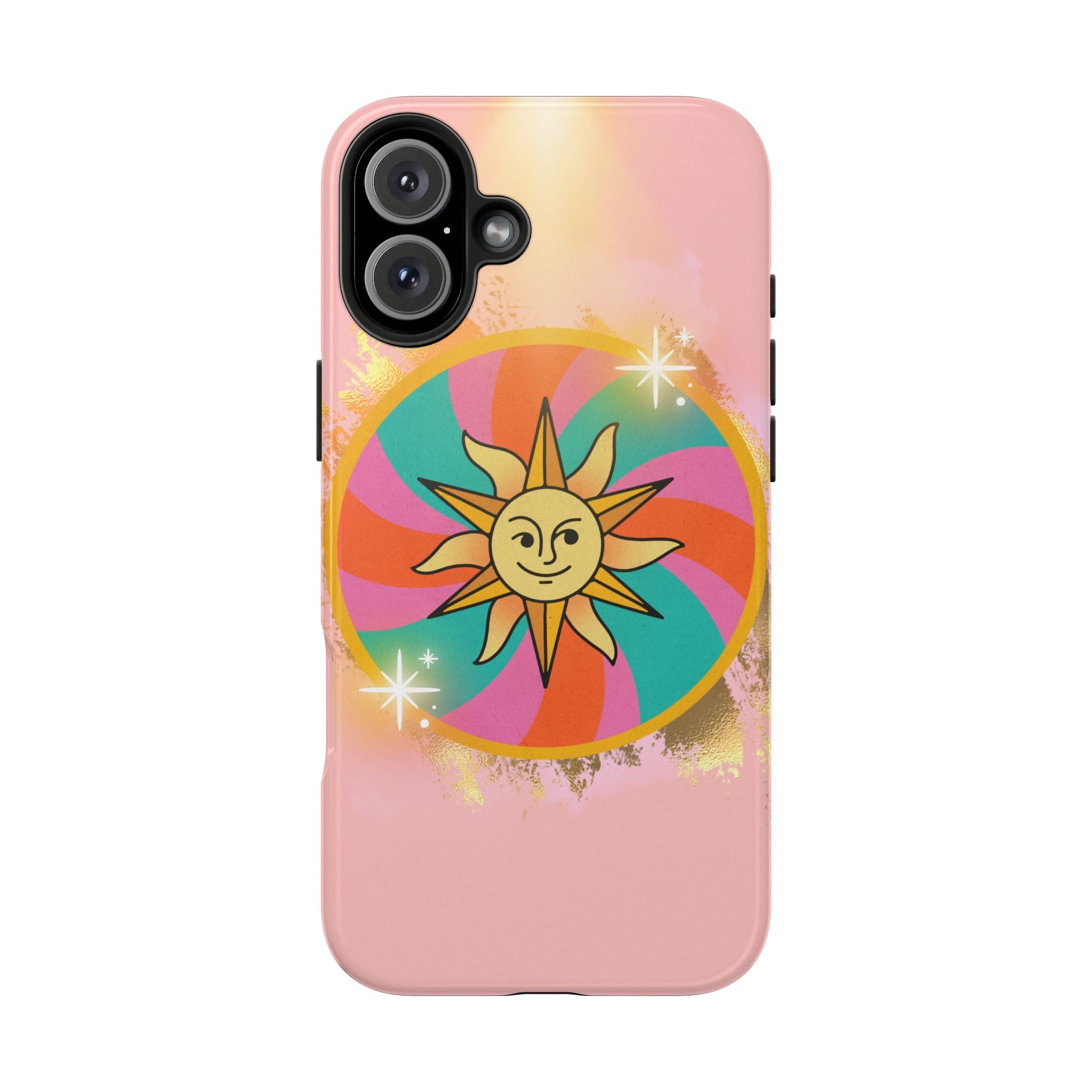70s Sunshine Tarot Gold Mystical Phone Case 🔮☀️📱