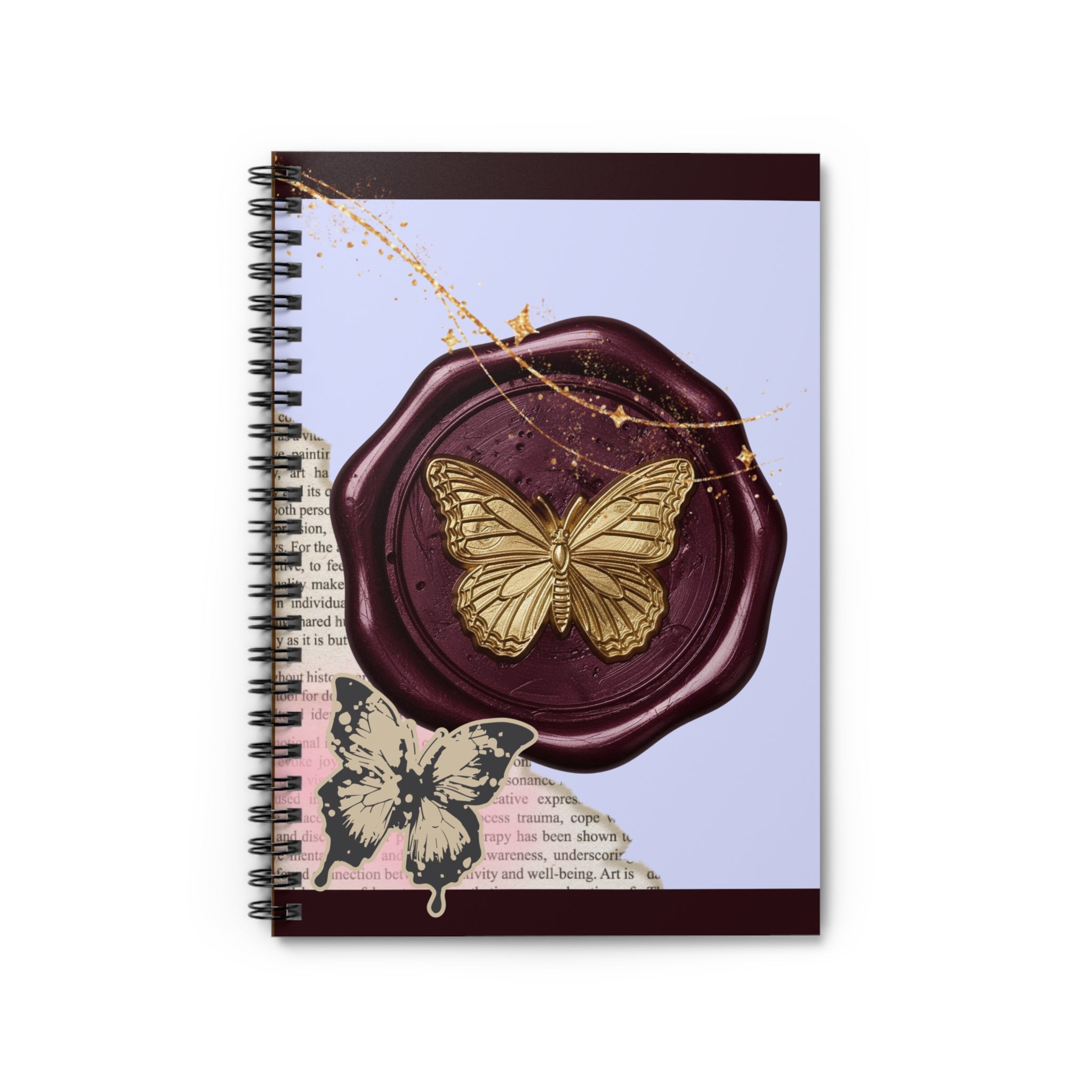 🦋💼 50s Butterfly Seal Elegant Journal 🌸✨