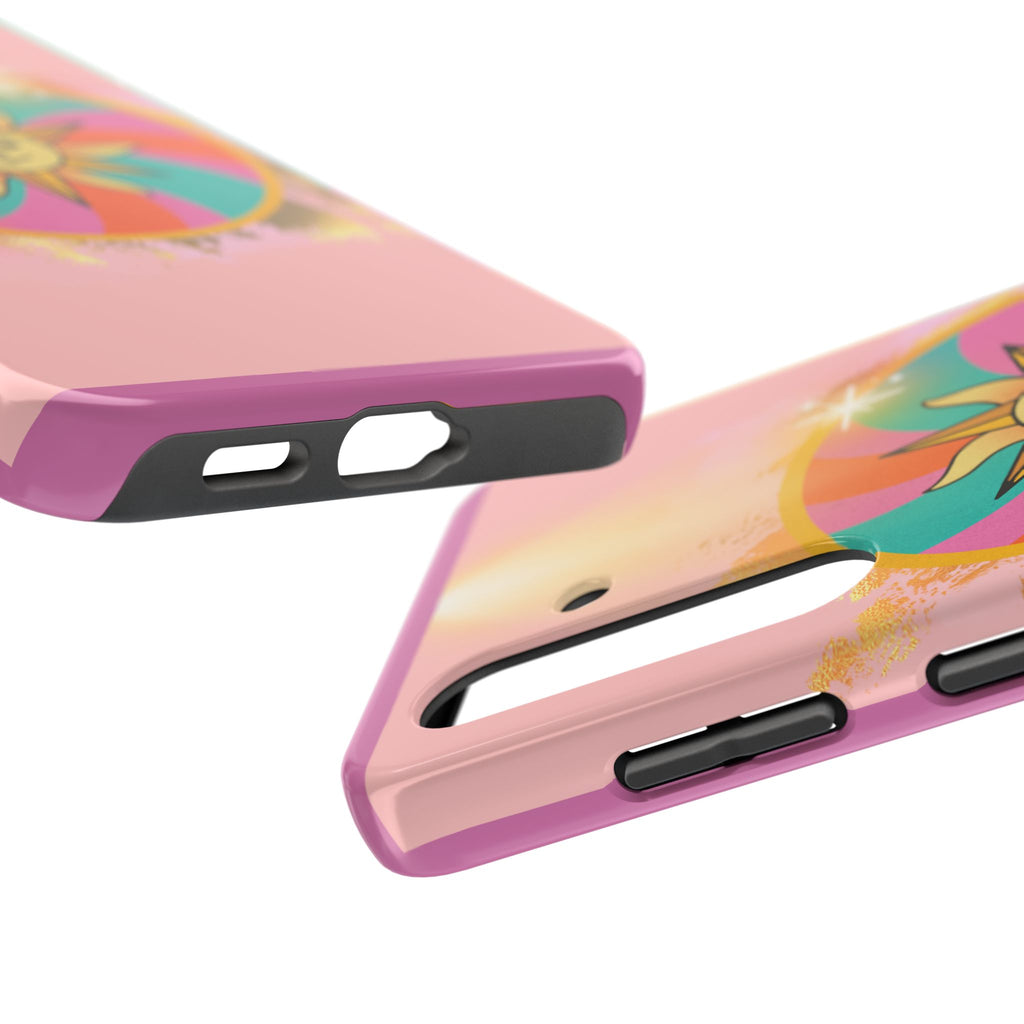 70s Sunshine Tarot Gold Mystical Phone Case 🔮☀️📱
