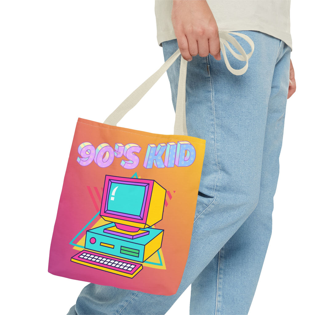 💾🖥️ 90s Kid Computer Tote Bag 🌈✨
