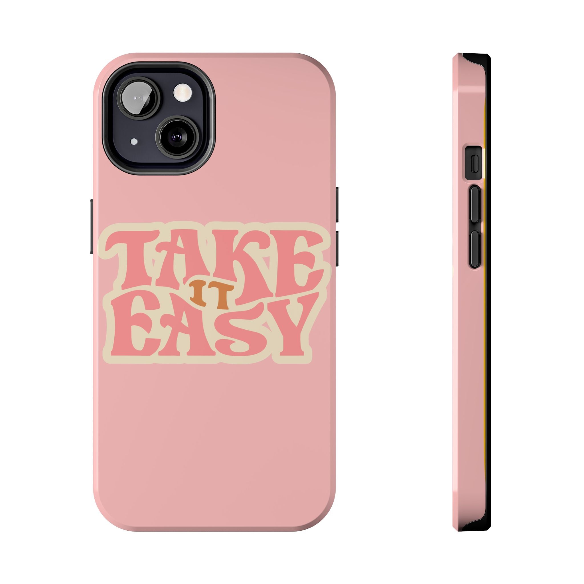 60s Pink Take It Easy Phone Case 🌸✌️📱