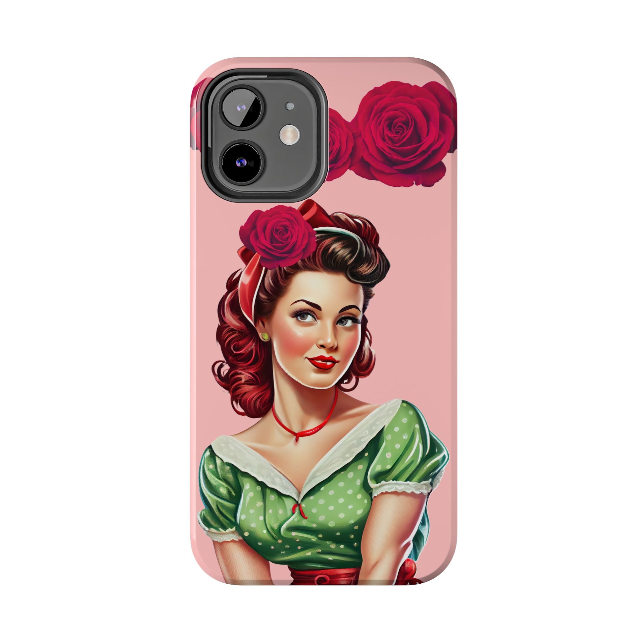 50s Rose Pinup Romance Phone Case 🌹💕📱