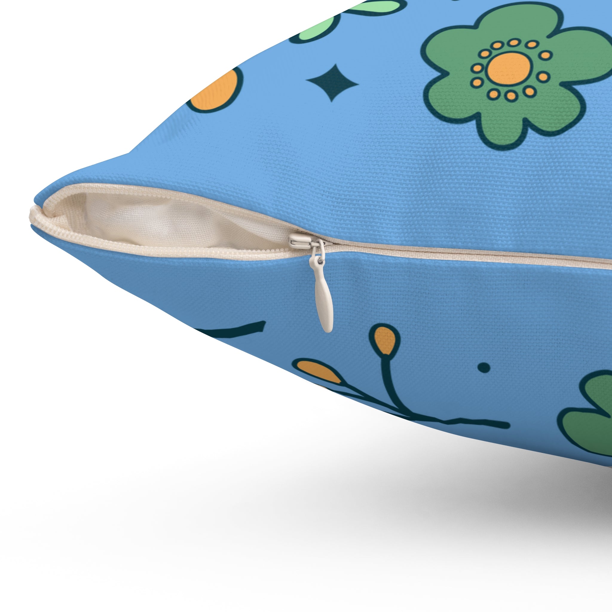 60s Floral Unicorn Love Pillow