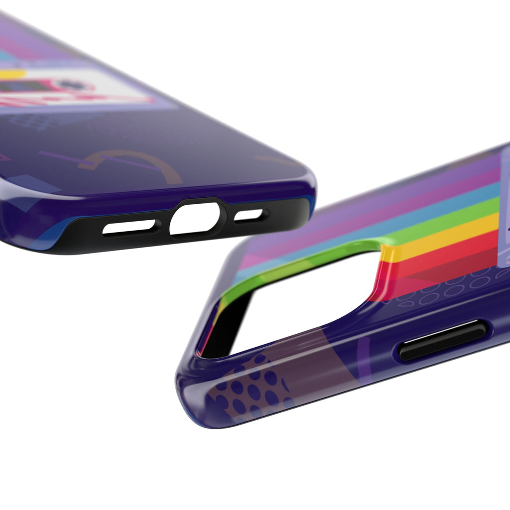 80s–90s Cassette Rainbow Phone Case 📼🌈📱
