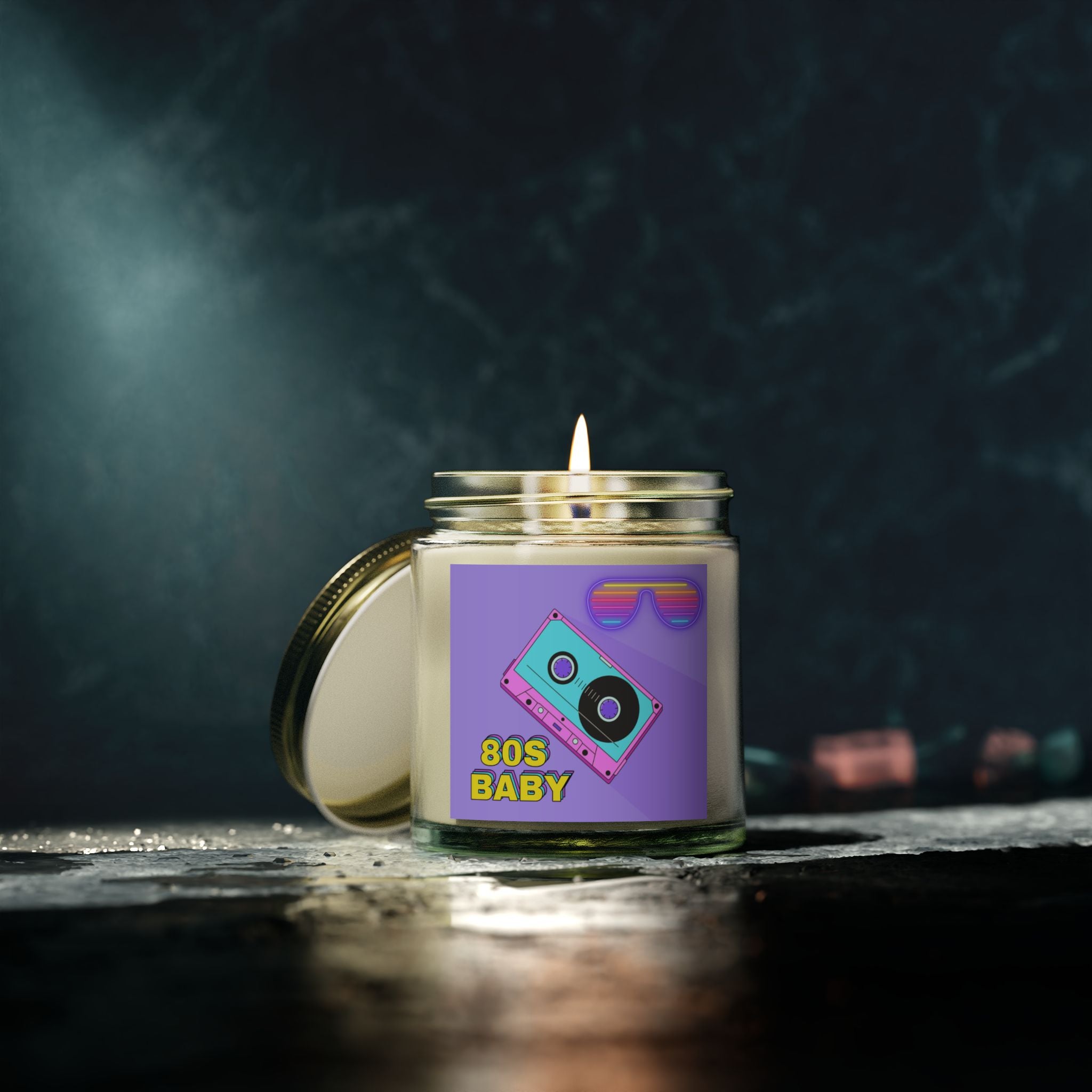 80s Baby Synthwave Mixtape Candle 💿🌈🔥