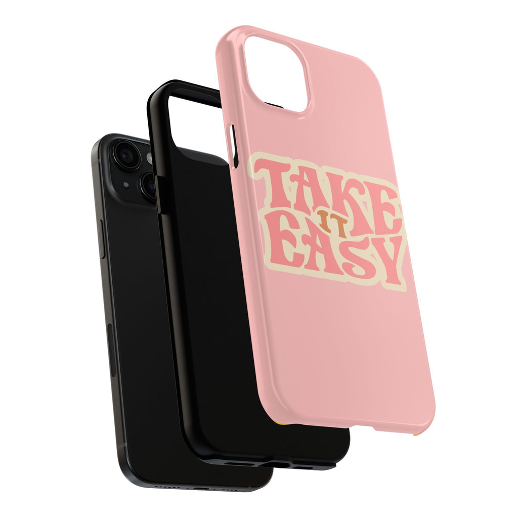 60s Pink Take It Easy Phone Case 🌸✌️📱