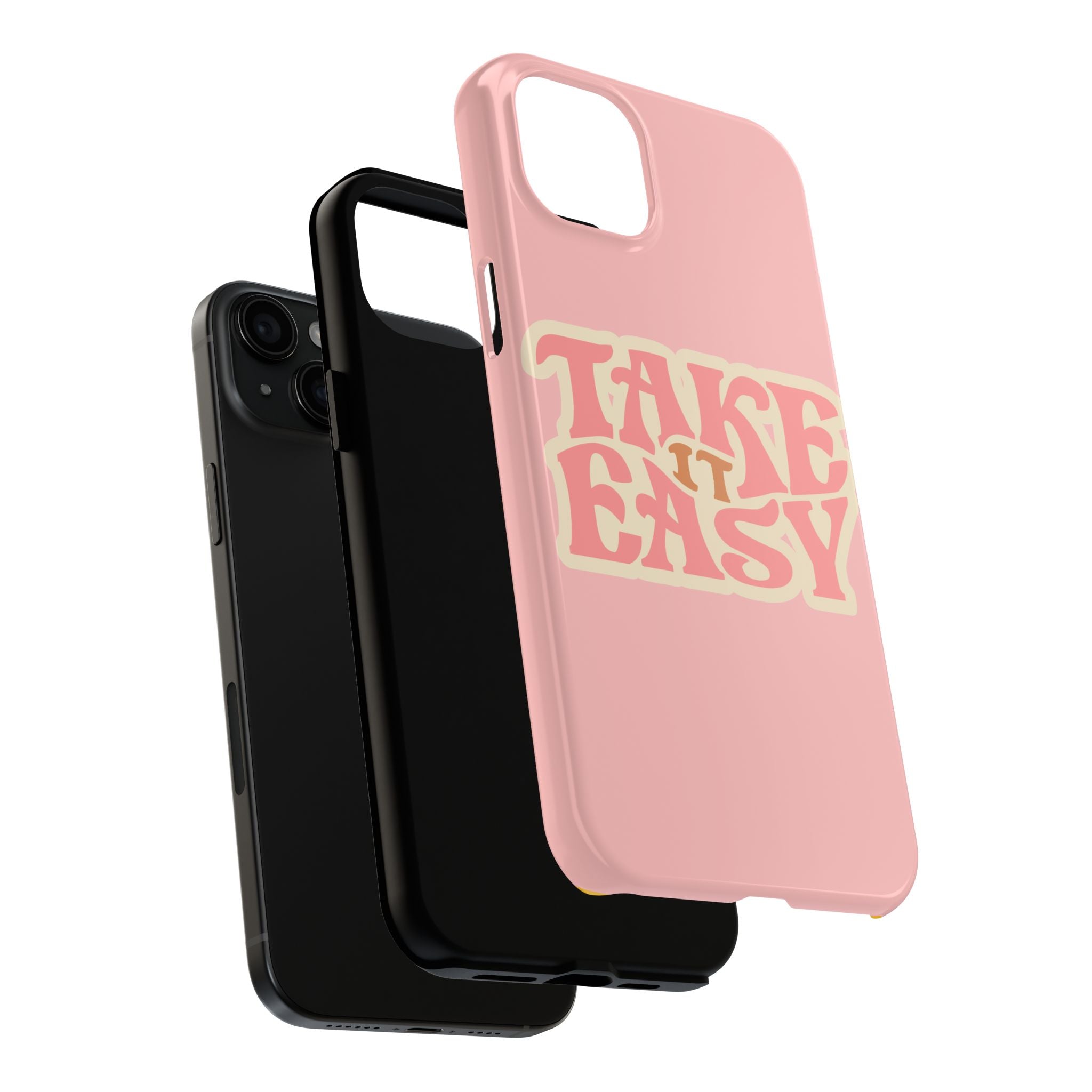 60s Pink Take It Easy Phone Case 🌸✌️📱