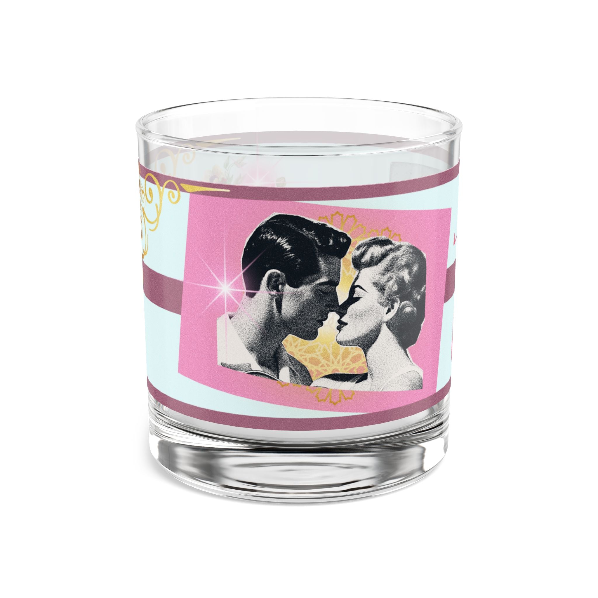 50s Love Throwback Glass – Vintage Romance 🌸💌