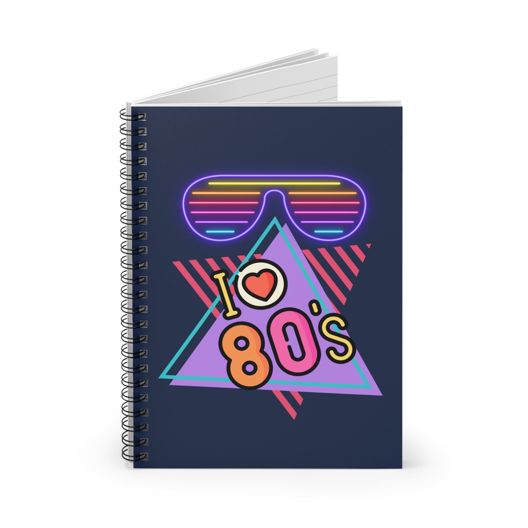 💜🌈 I Heart the 80s Glowing Neon Vibes Journal 💿✨
