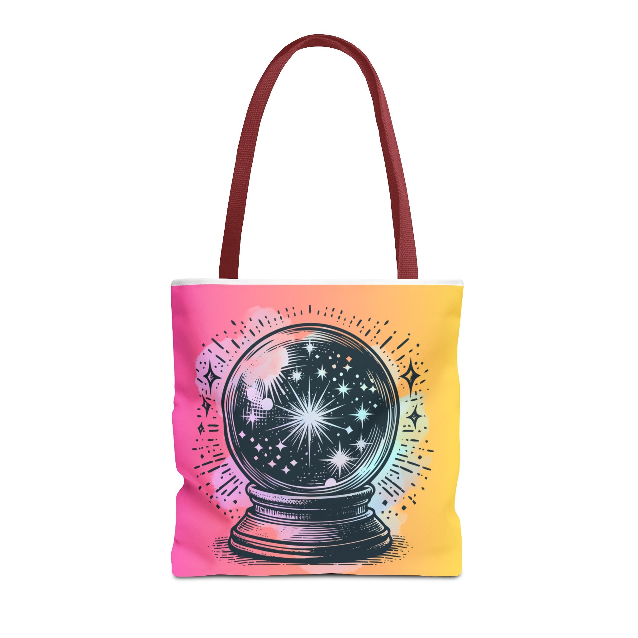 🔮✨ 70s Crystal Ball Mystical Tote Bag 🌼🌙