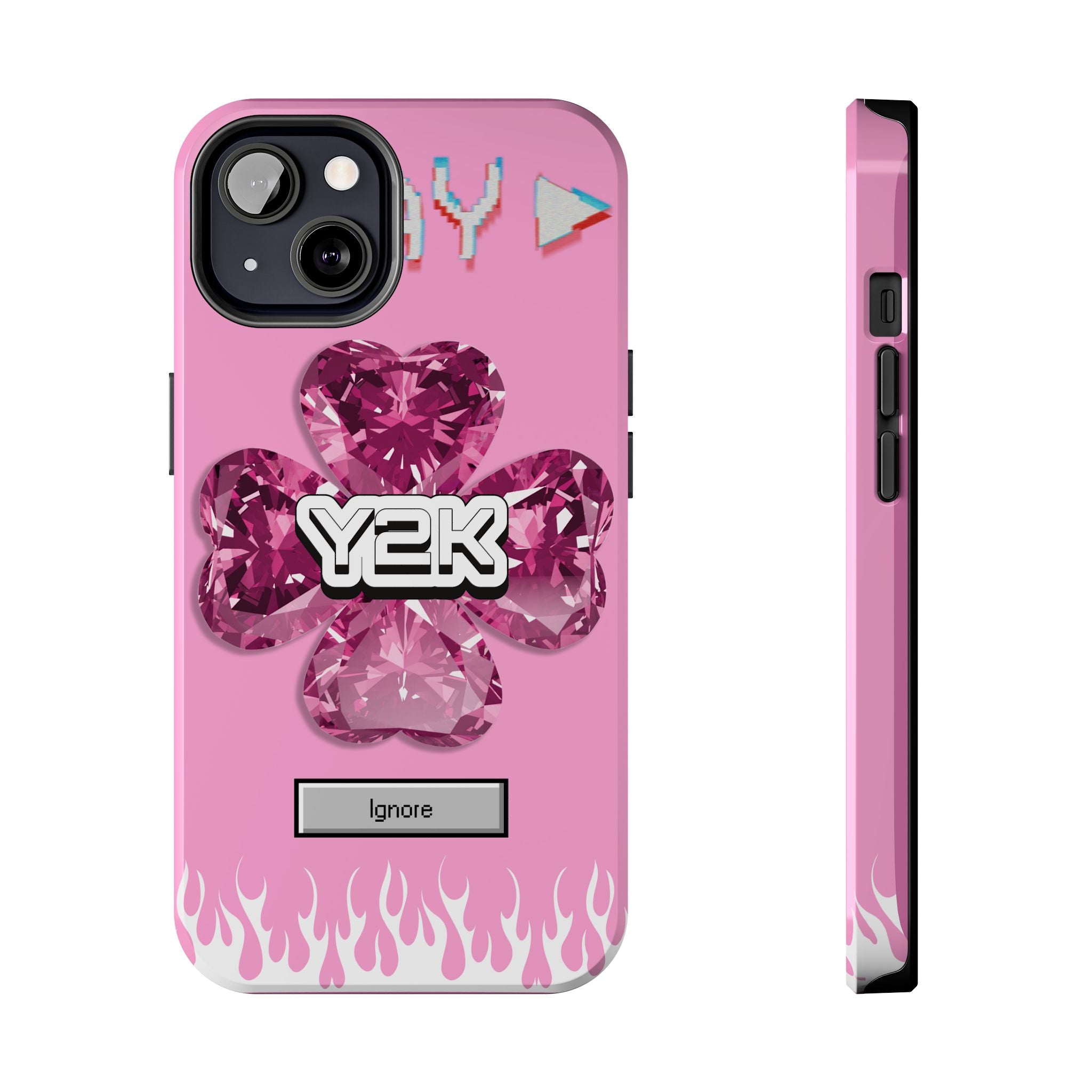 Y2K Play Ignore Sweet Pink Phone Case 💗📱