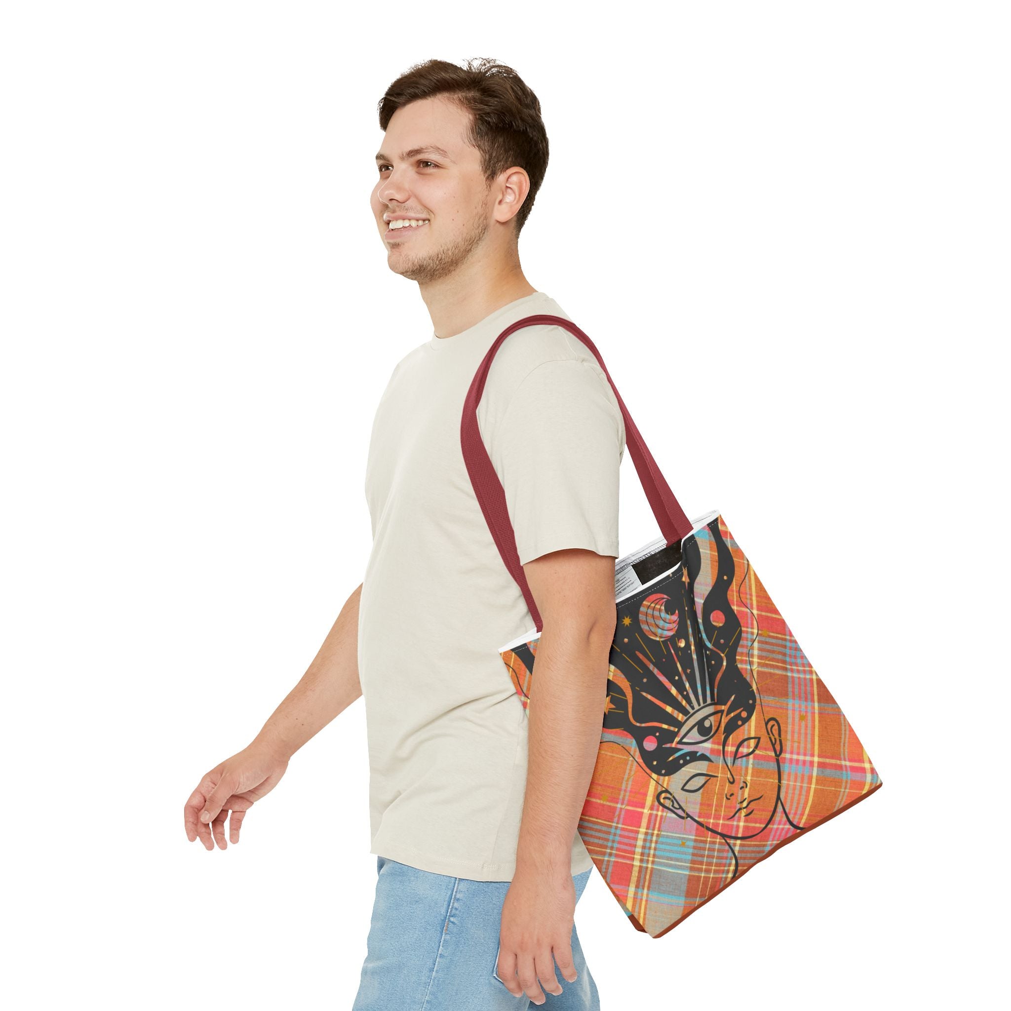 👁️🌼 70s Third Eye Mystical Tote Bag ✨👜