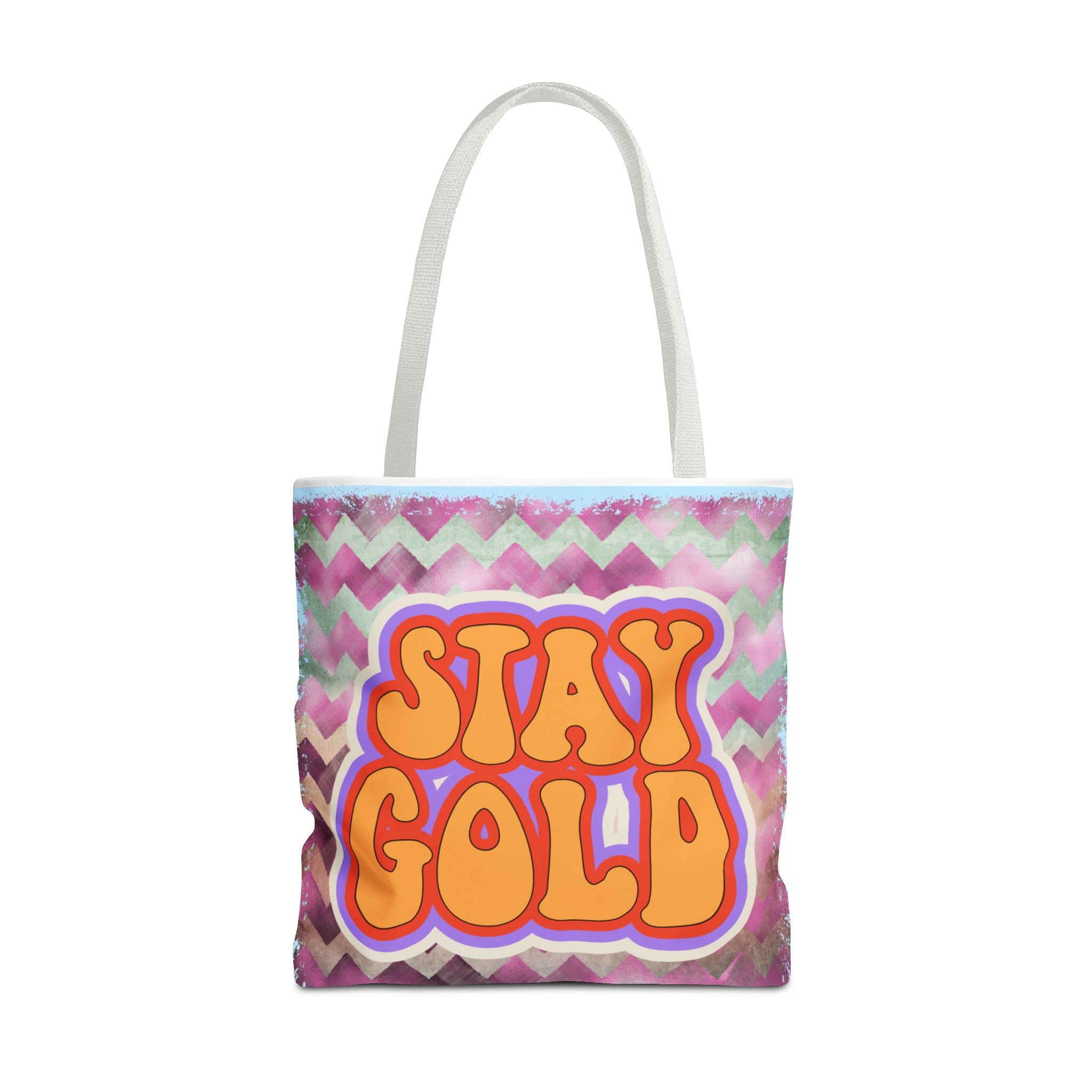 🌟 70s “Stay Gold” Retro Tote Bag