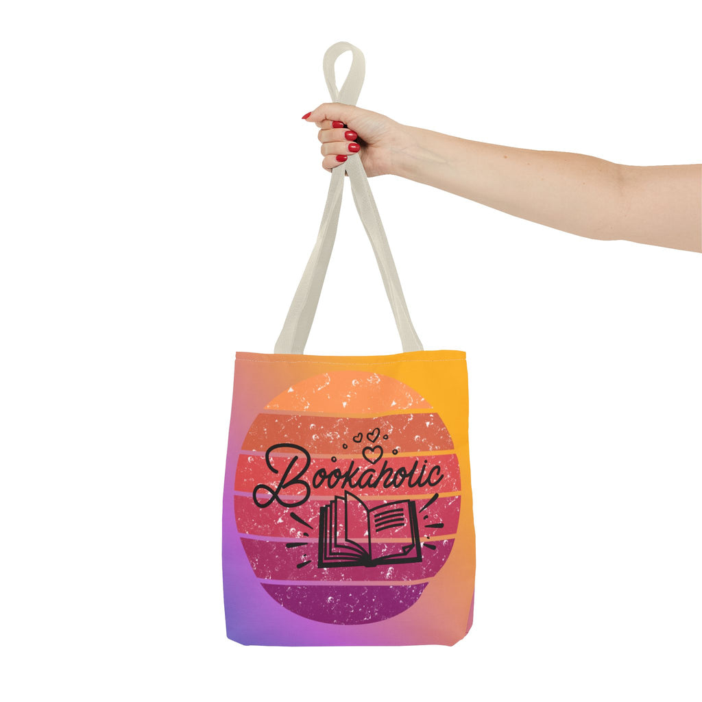 📚 60s Bookaholic Retro Tote Bag