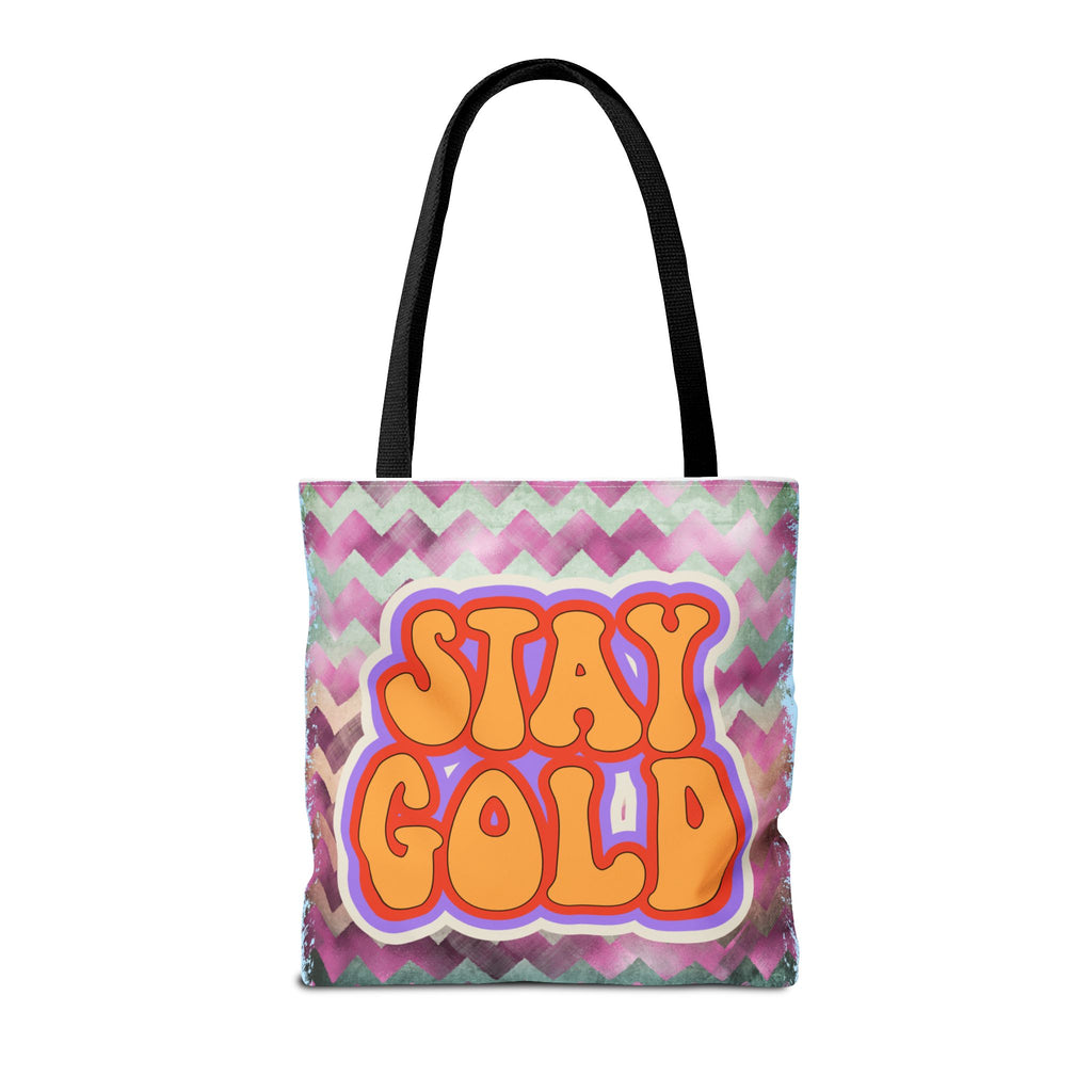 🌟 70s “Stay Gold” Retro Tote Bag