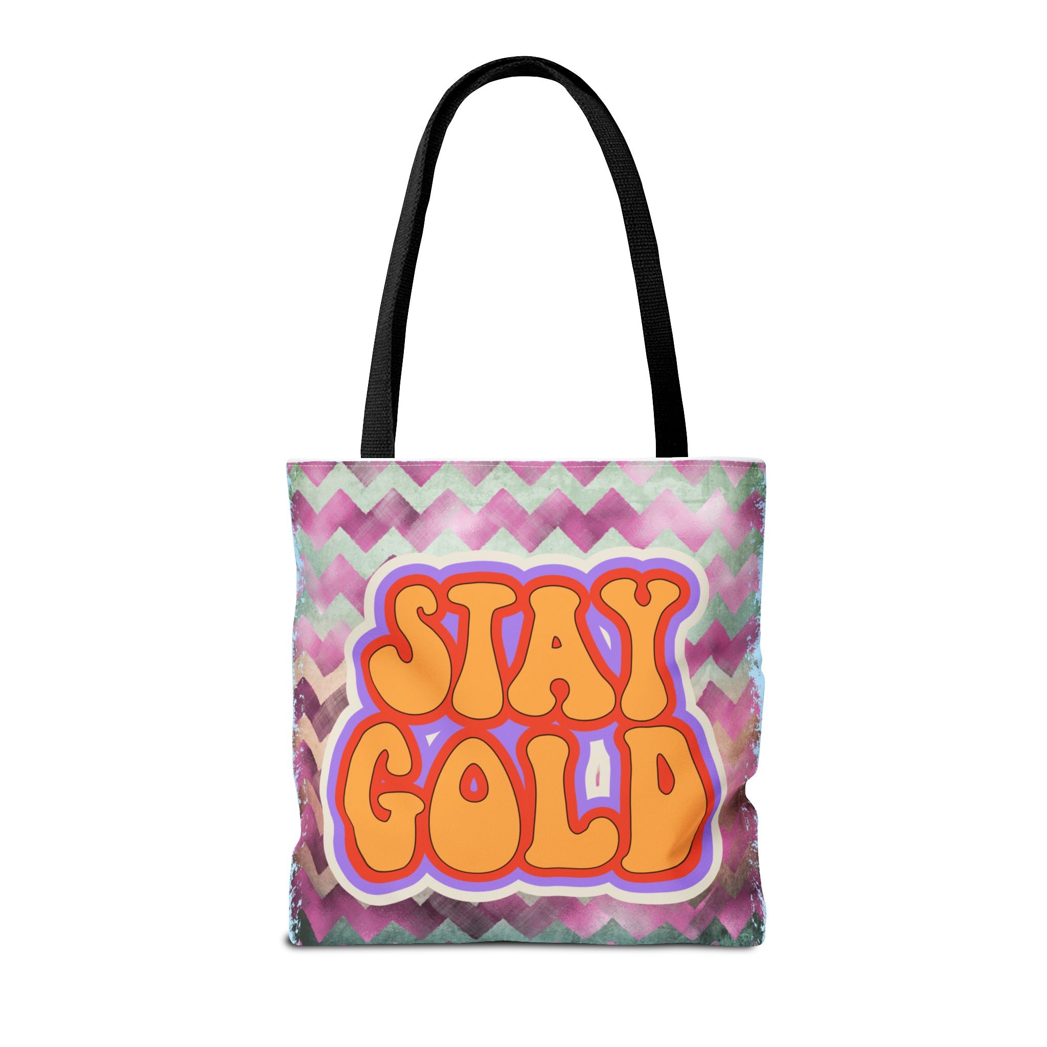 🌟 70s “Stay Gold” Retro Tote Bag