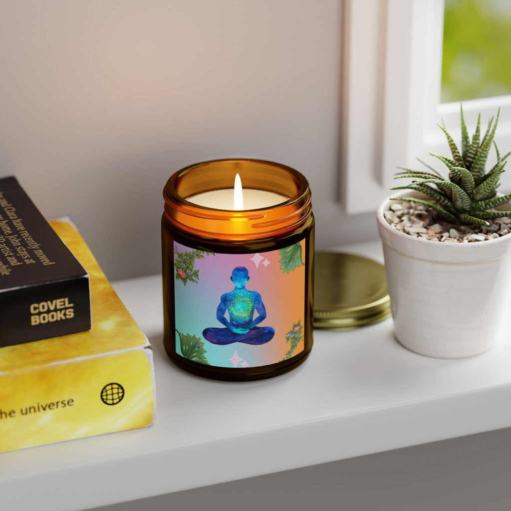 🌸 Peace Meditation Floral Candle 🕊️