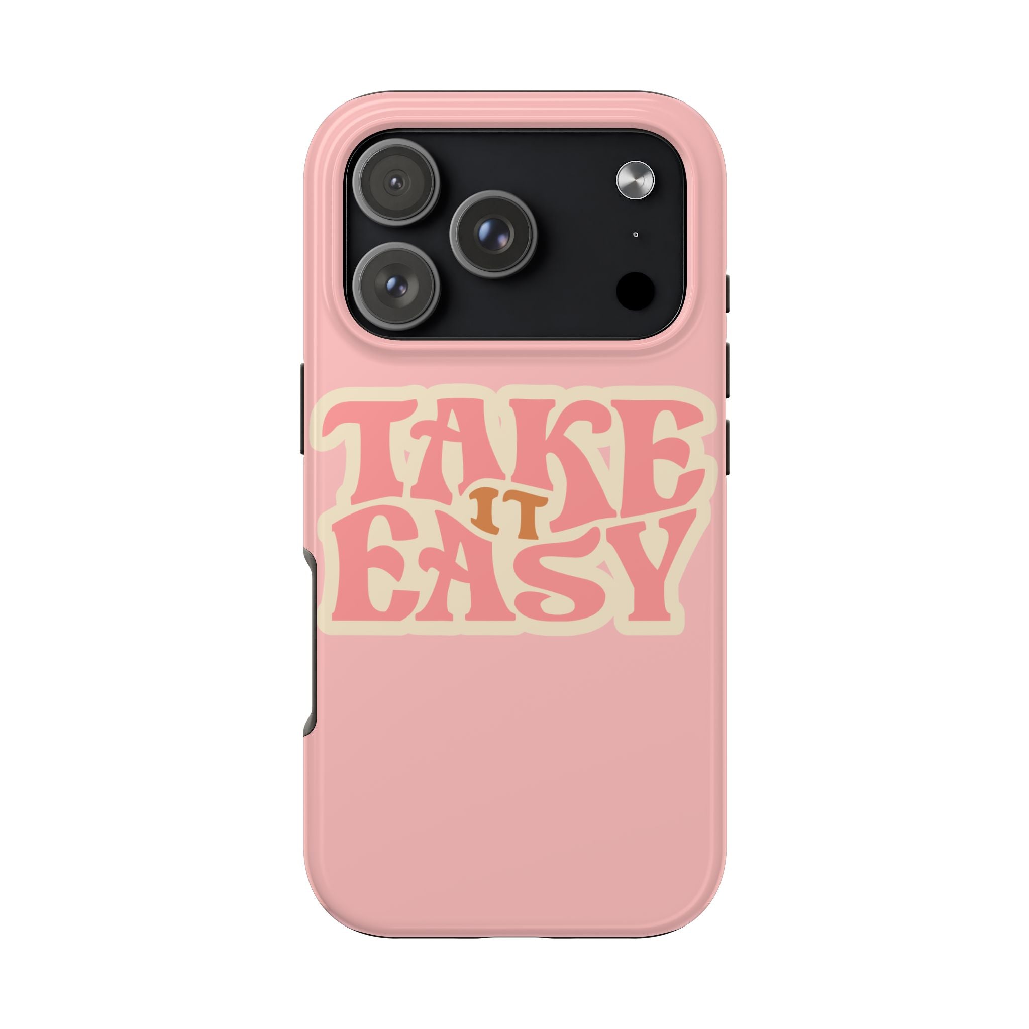 60s Pink Take It Easy Phone Case 🌸✌️📱