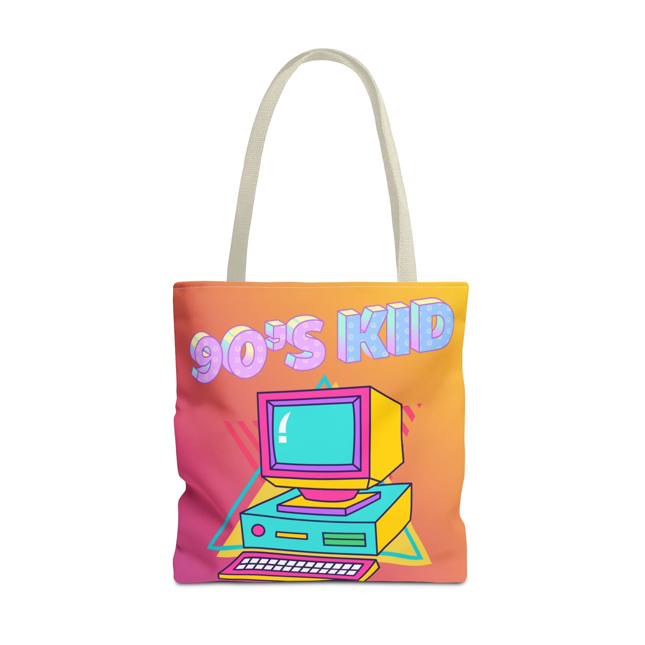 💾🖥️ 90s Kid Computer Tote Bag 🌈✨