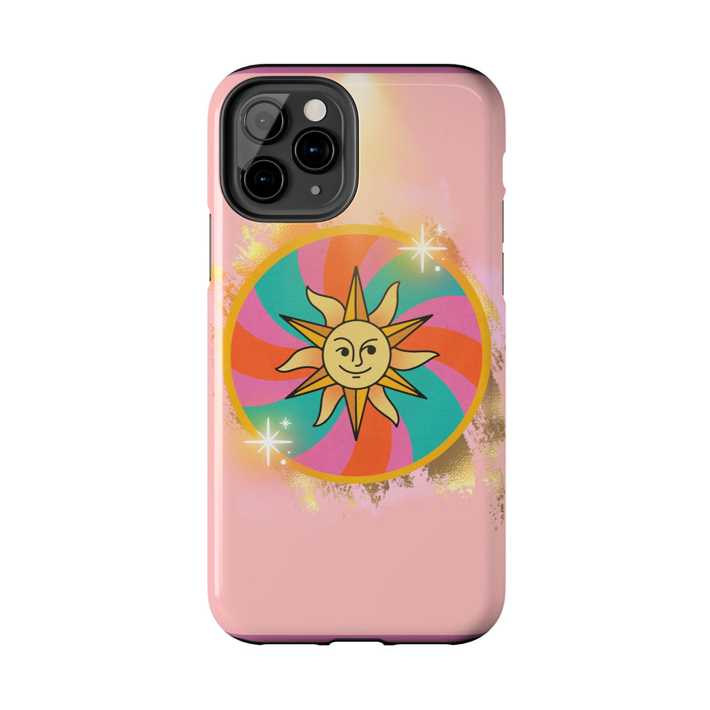 70s Sunshine Tarot Gold Mystical Phone Case 🔮☀️📱