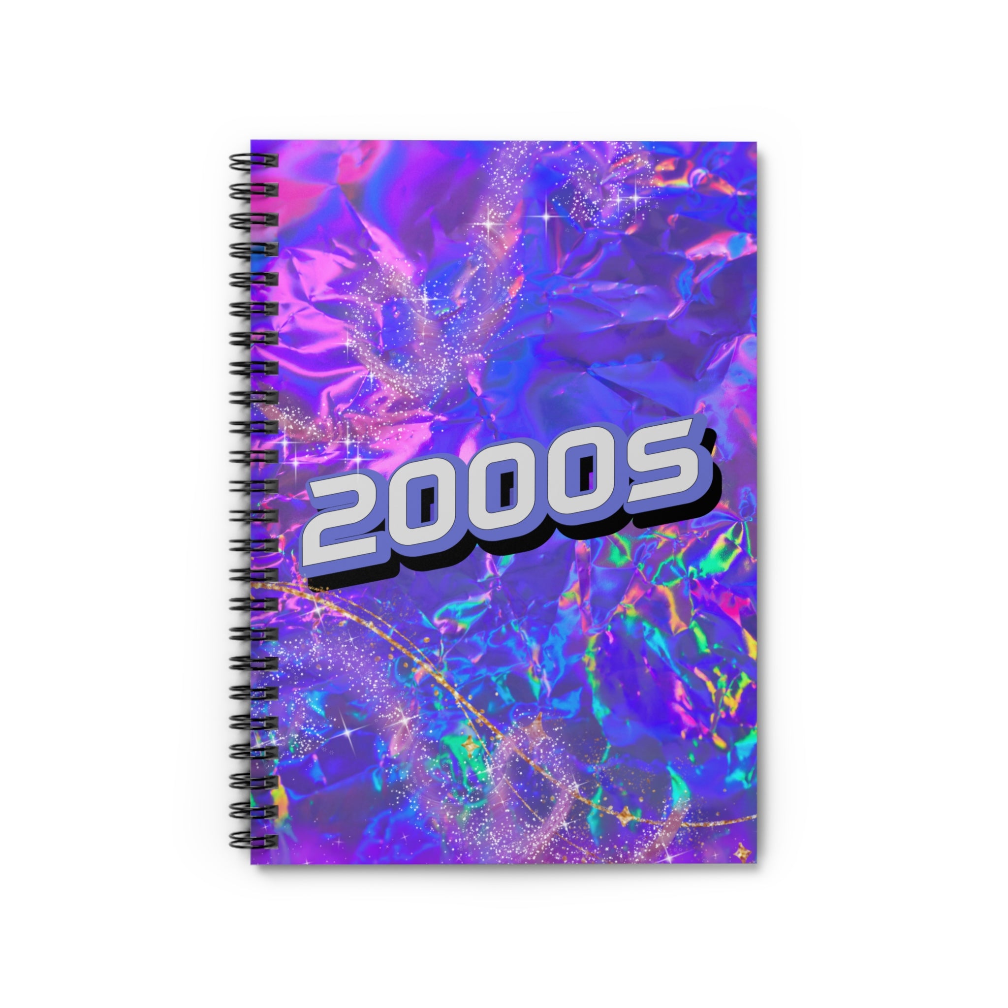 ✨💜 2000s Glitter Shine Journal – Purple & Blue Vibes 🌌💖