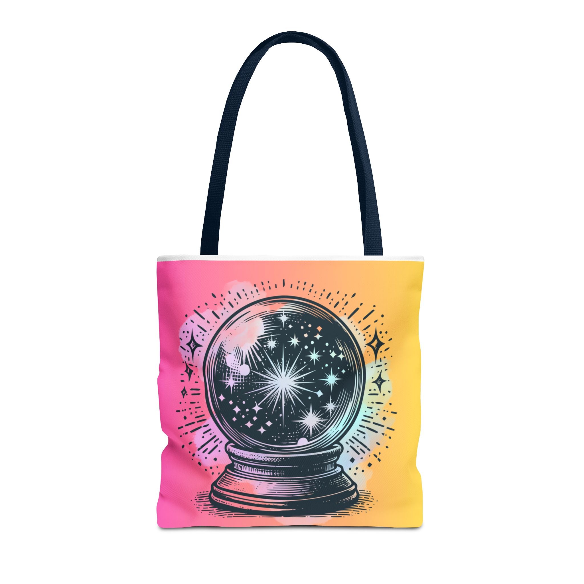 🔮✨ 70s Crystal Ball Mystical Tote Bag 🌼🌙