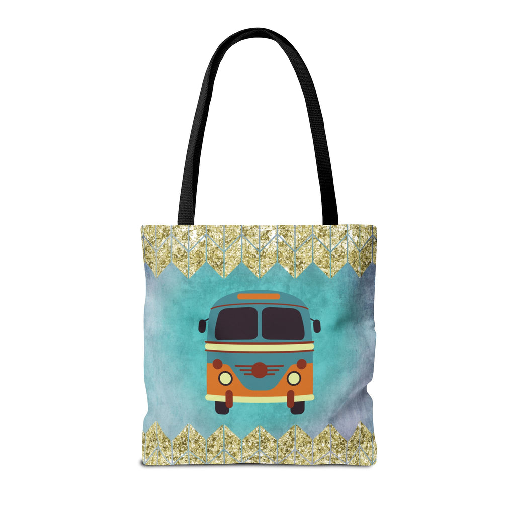 🌈 70s Hippie Soul Van Retro Tote Bag