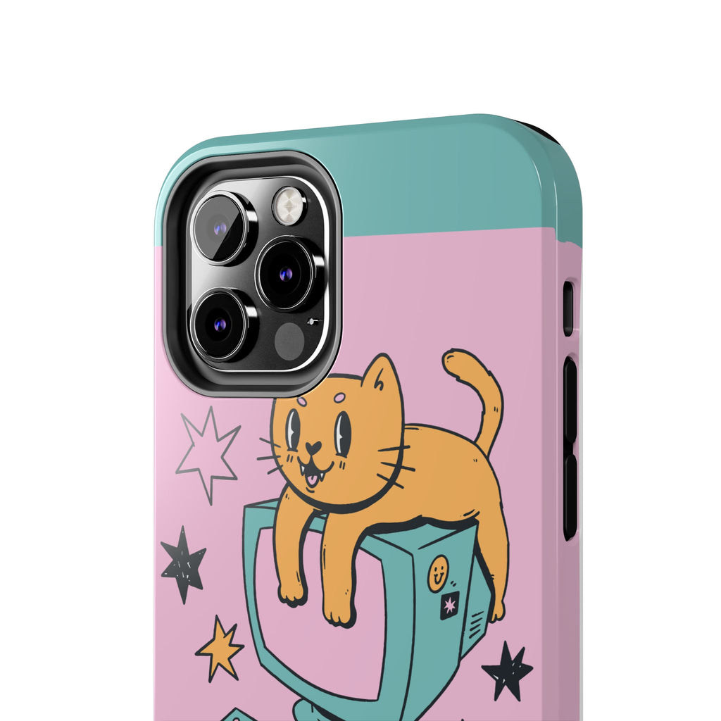 90s Cat and Computer Phone Case 🐱💾