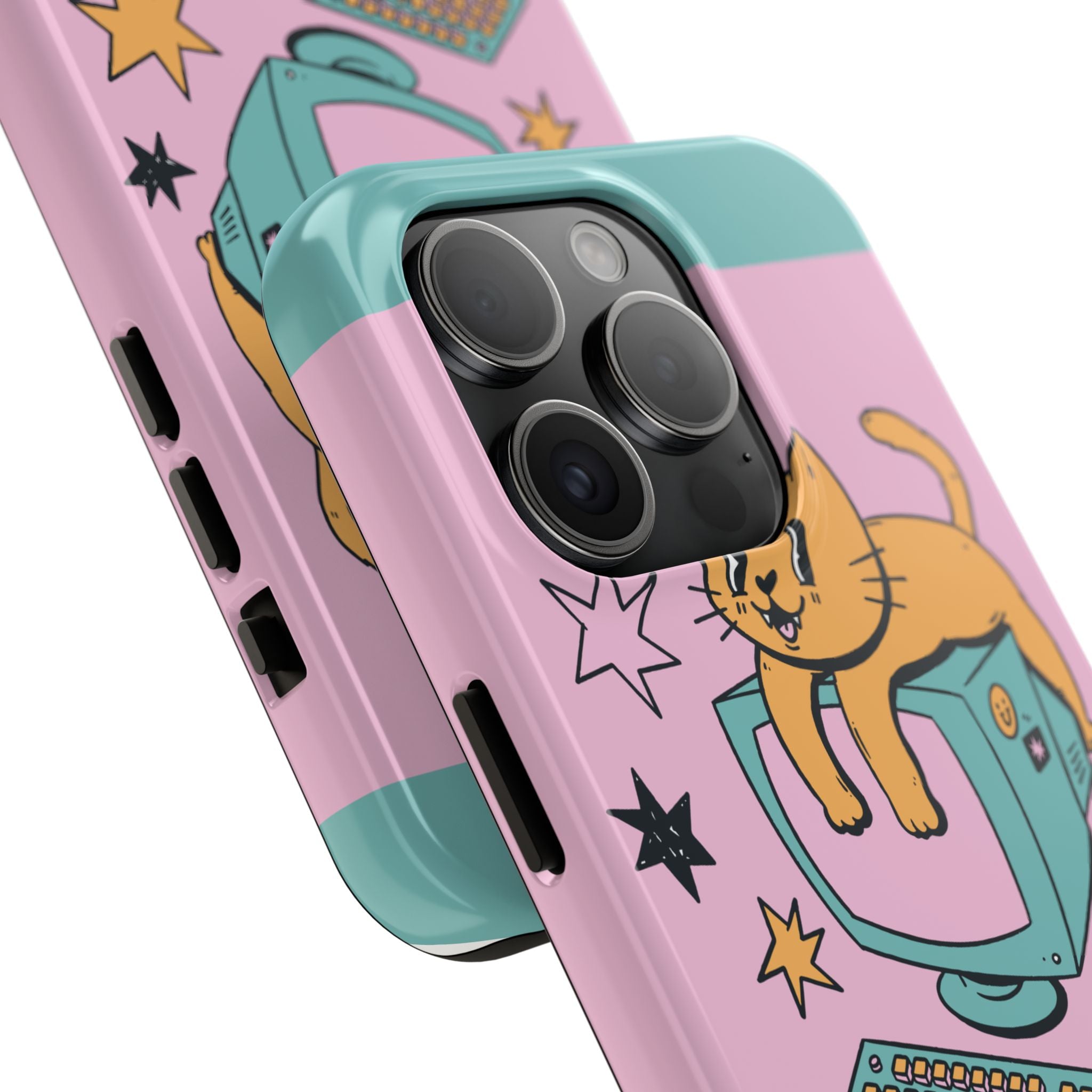 90s Cat and Computer Phone Case 🐱💾