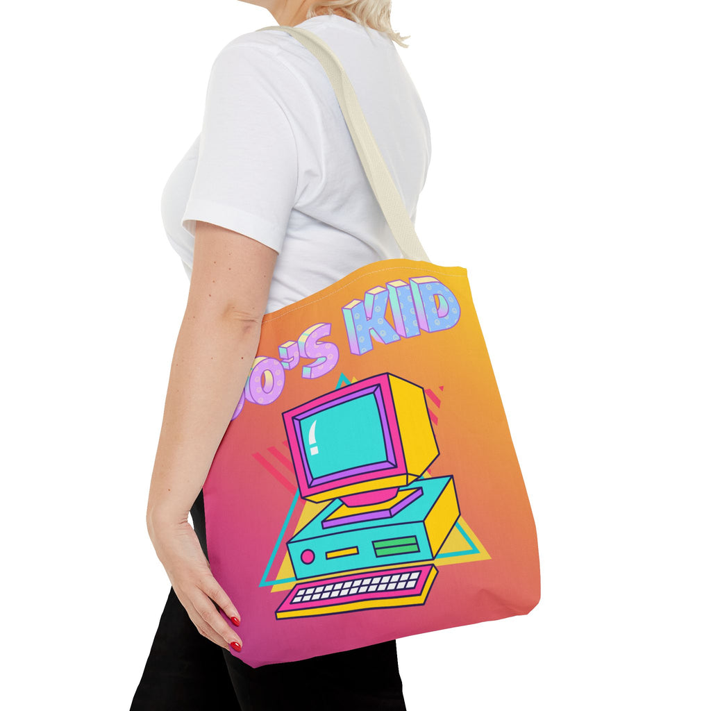 💾🖥️ 90s Kid Computer Tote Bag 🌈✨