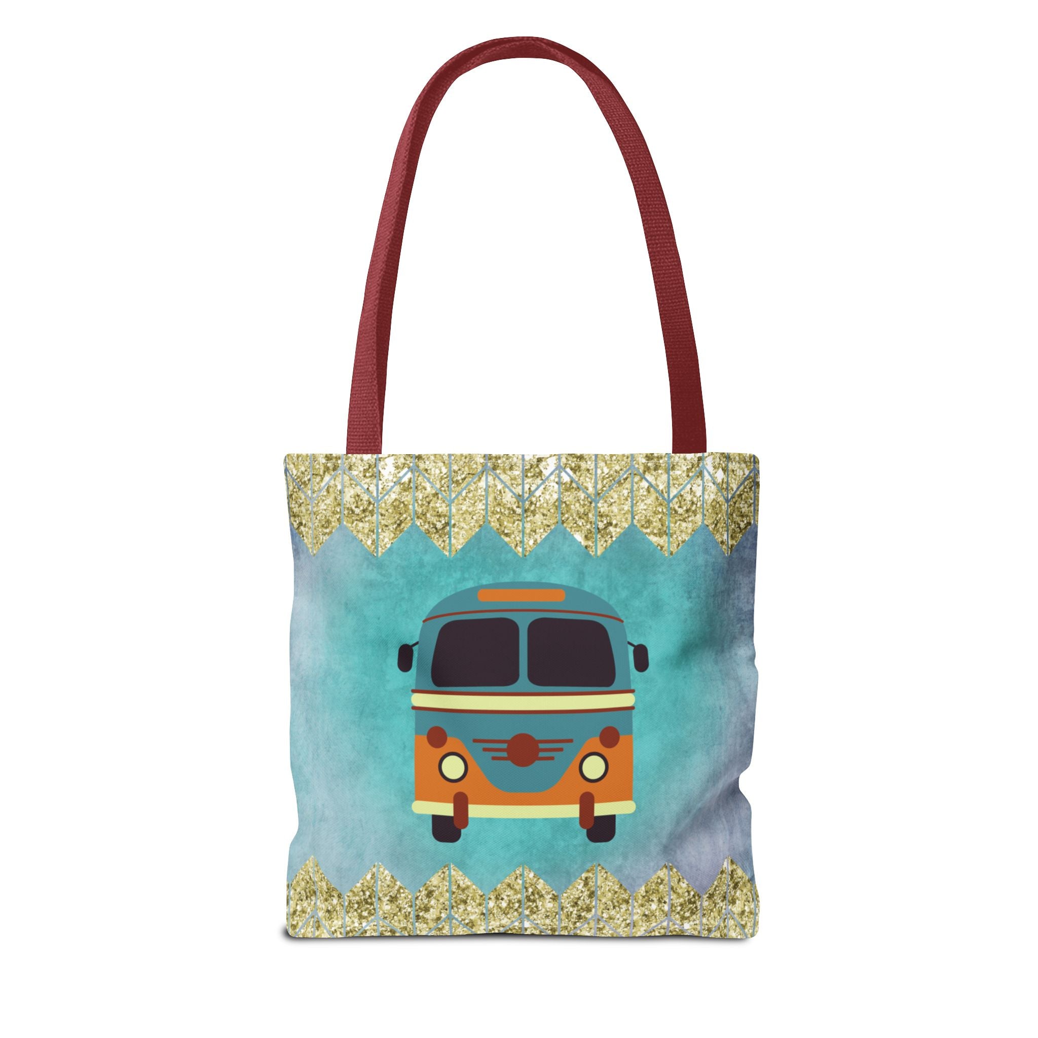 🌈 70s Hippie Soul Van Retro Tote Bag