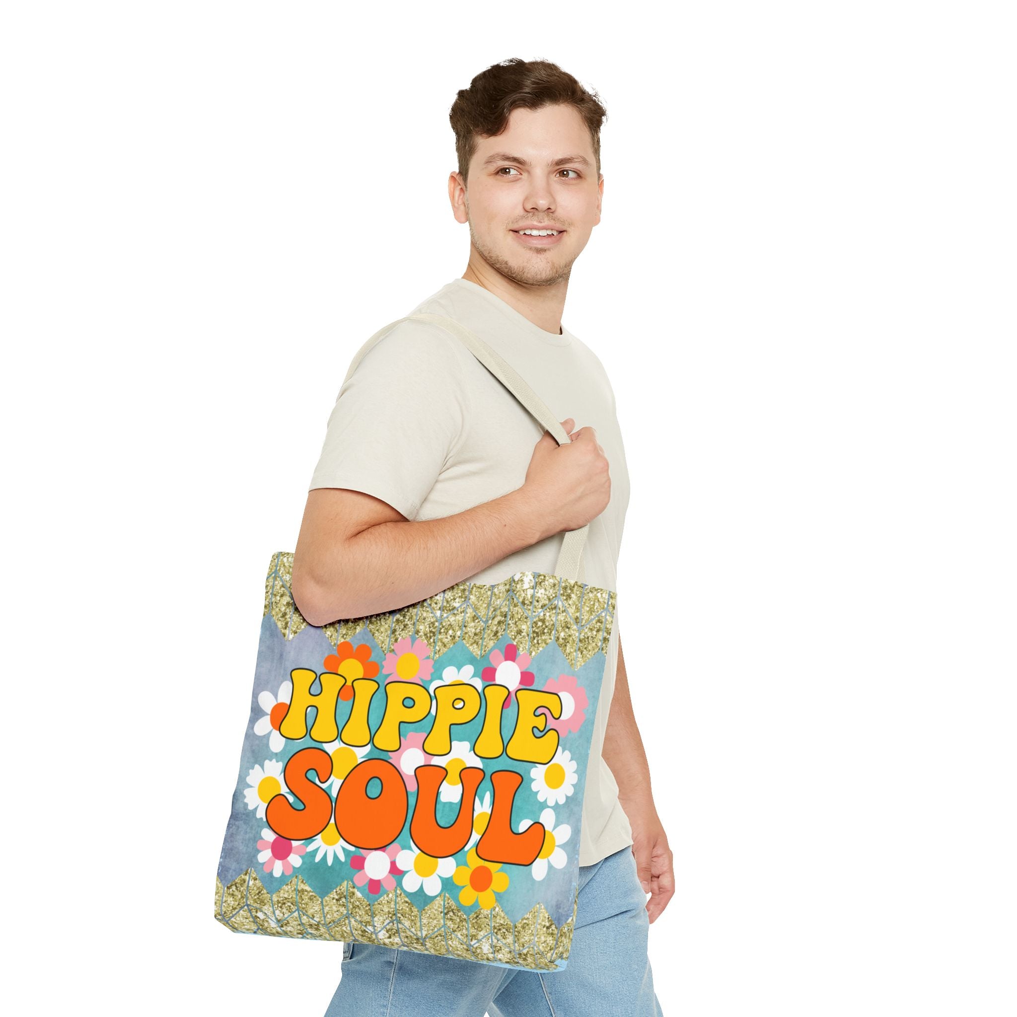 🌈 70s Hippie Soul Van Retro Tote Bag