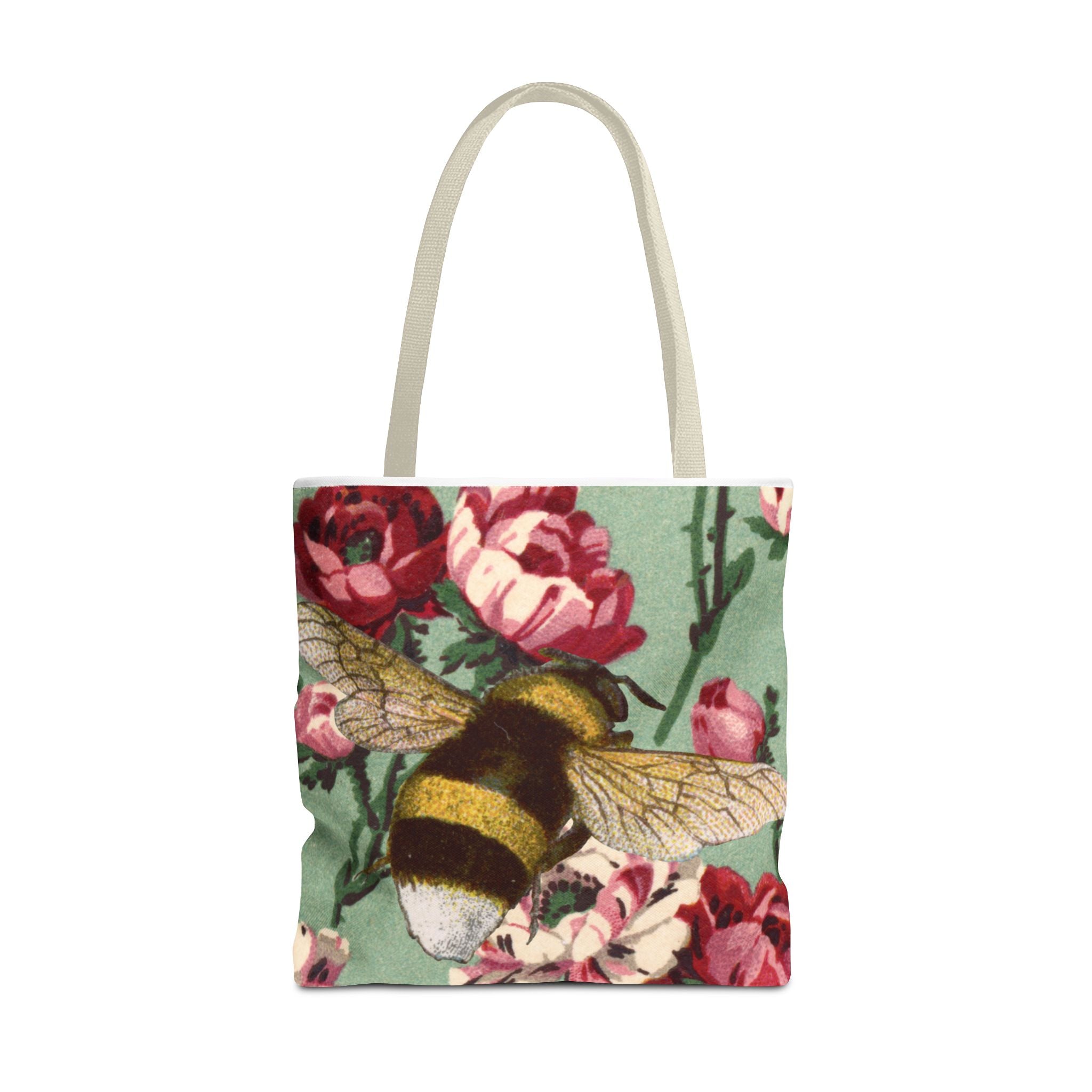 🐝🌼 60s Bumble Bee Floral Tote Bag 🌸✨