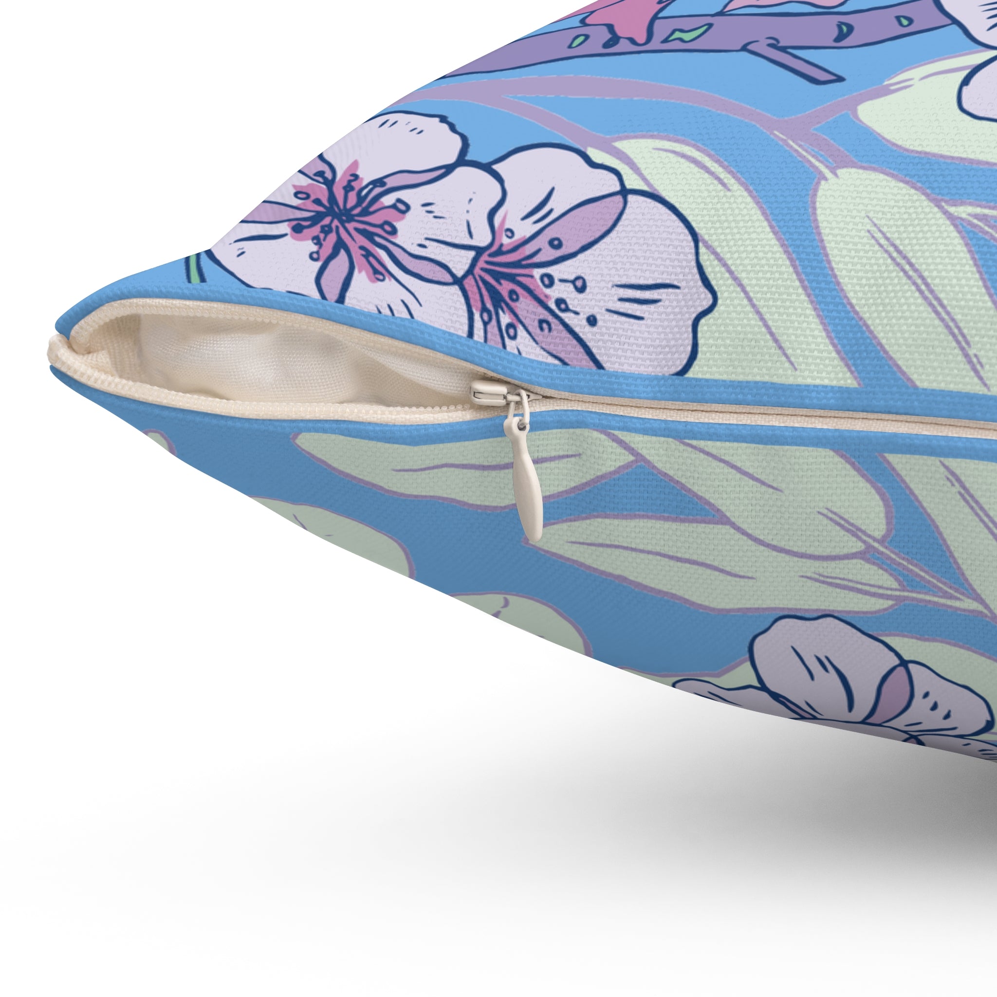Vintage Floral Bird Nostalgic 50s/60s Pillow
