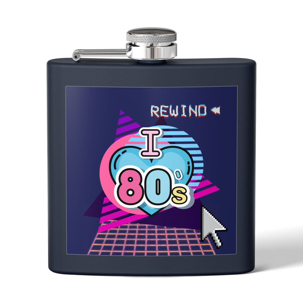 I Heart the 80s Rewind Flask