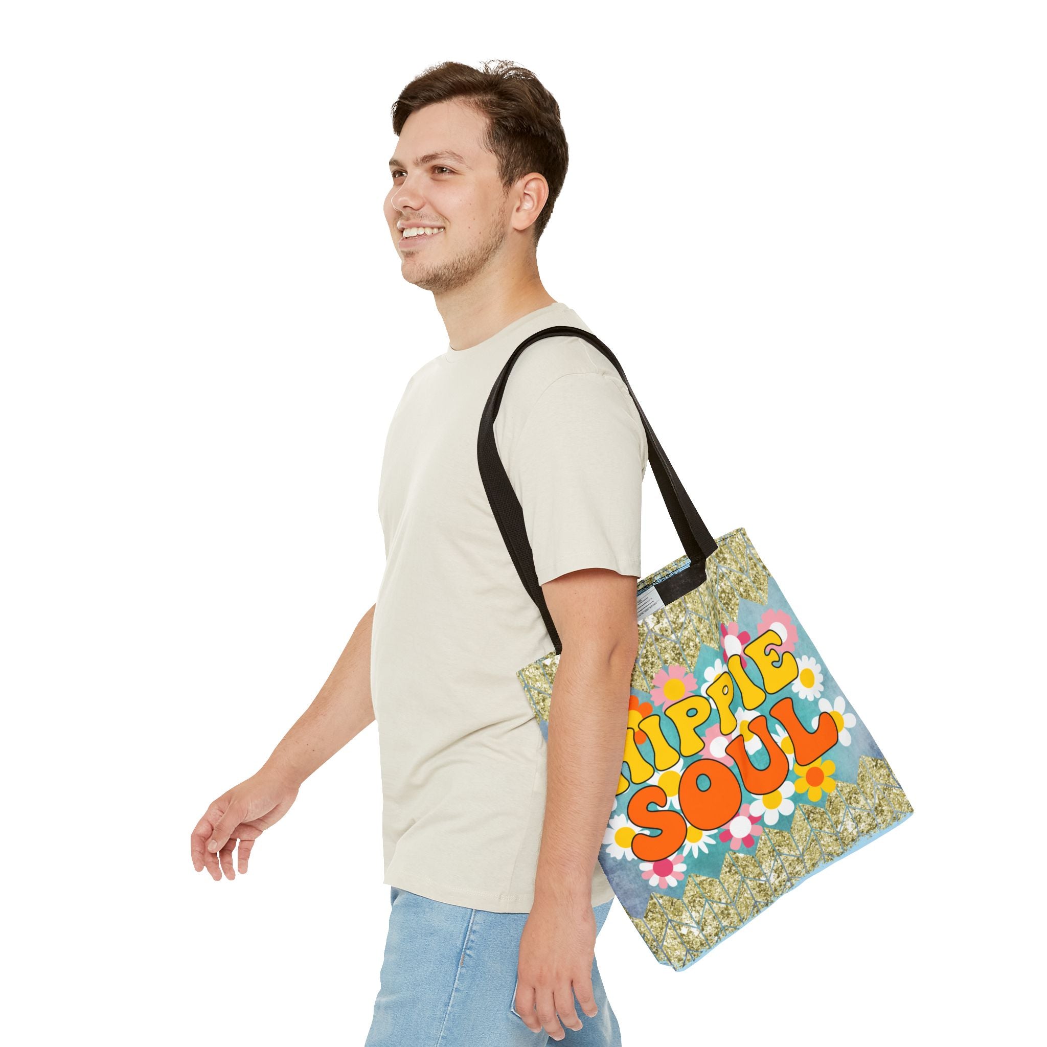 🌈 70s Hippie Soul Van Retro Tote Bag